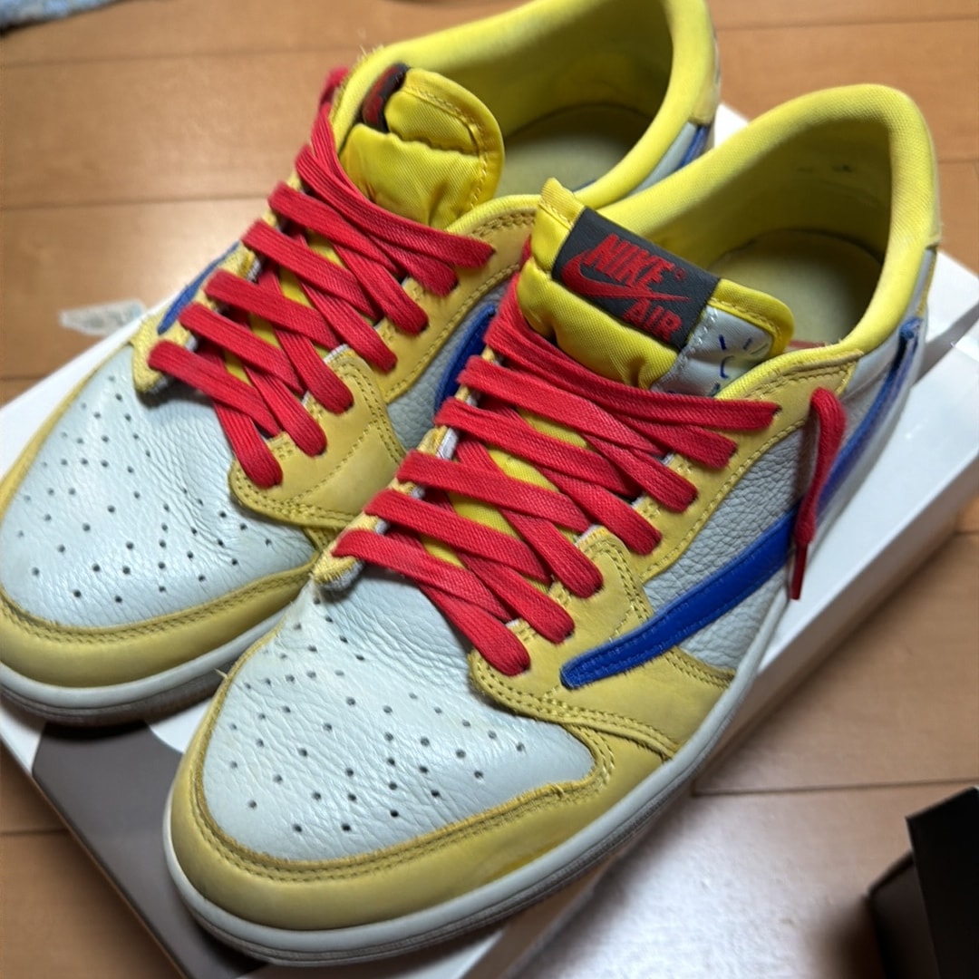 Travis Scott × Nike Women's Air Jordan 1 Retro Low OG "Canary"