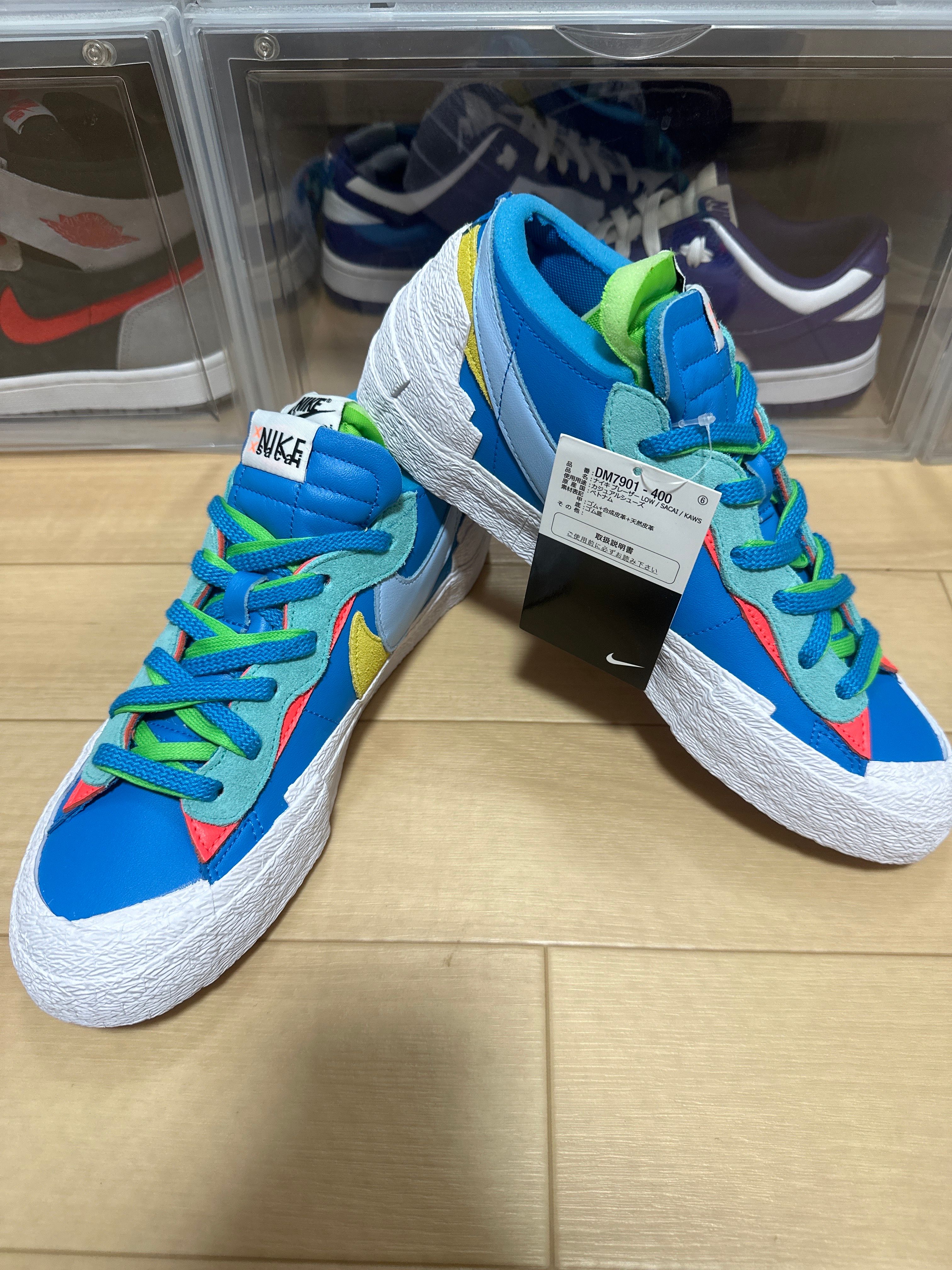KAWS × sacai × Nike Blazer Low "Neptune Blue"