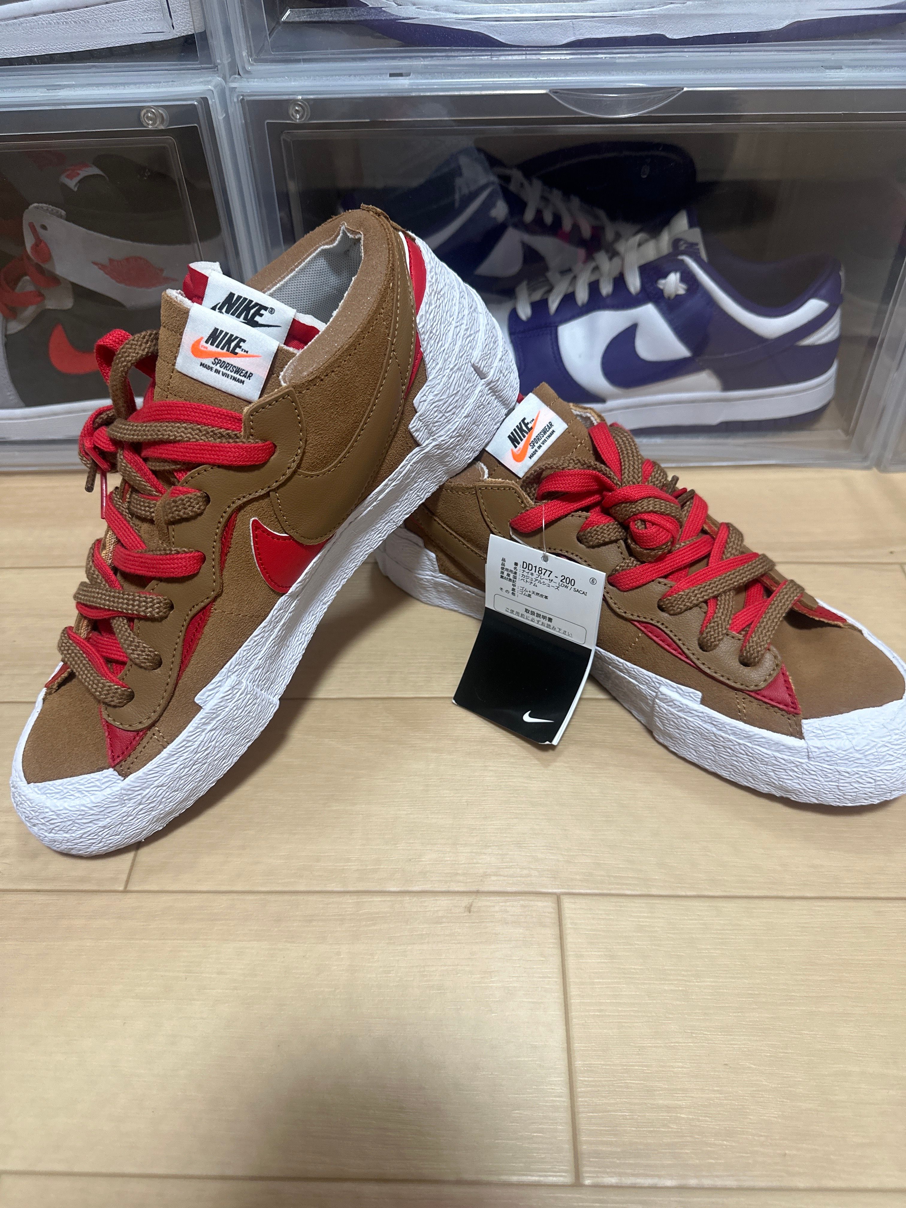 SACAI × NIKE BLAZER LOW "BRITISH TAN"