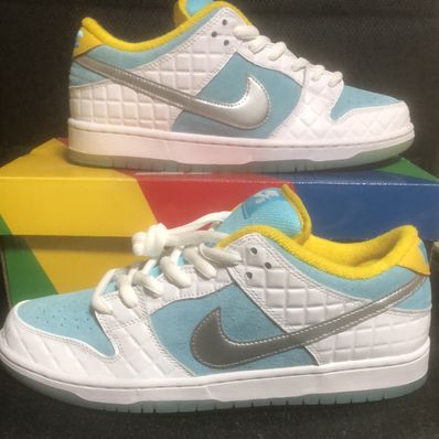 FTC × Nike SB Dunk Low "White/Blue"