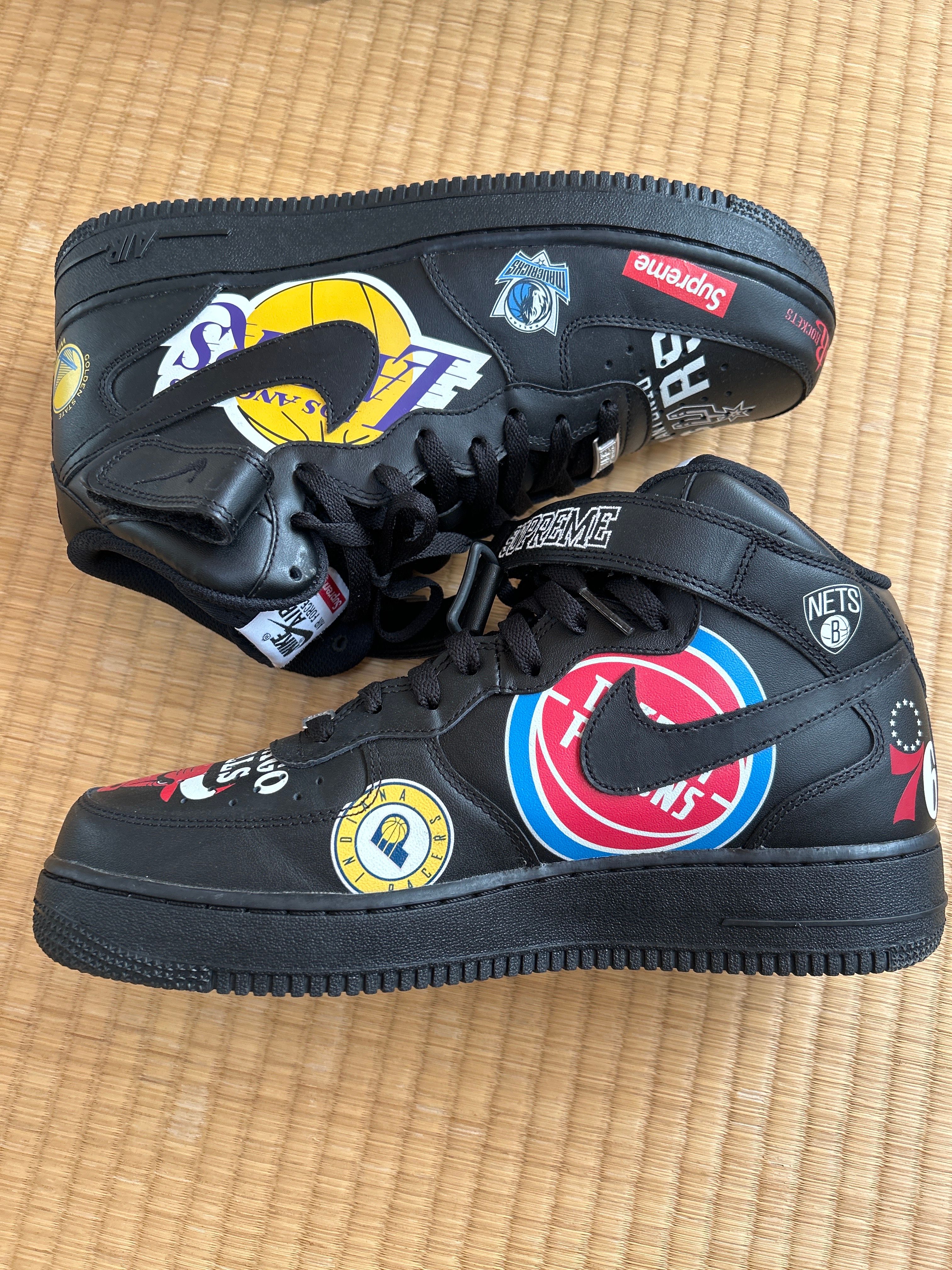 Supreme × NBA × Nike Air Force 1 Mid '07 "Black"