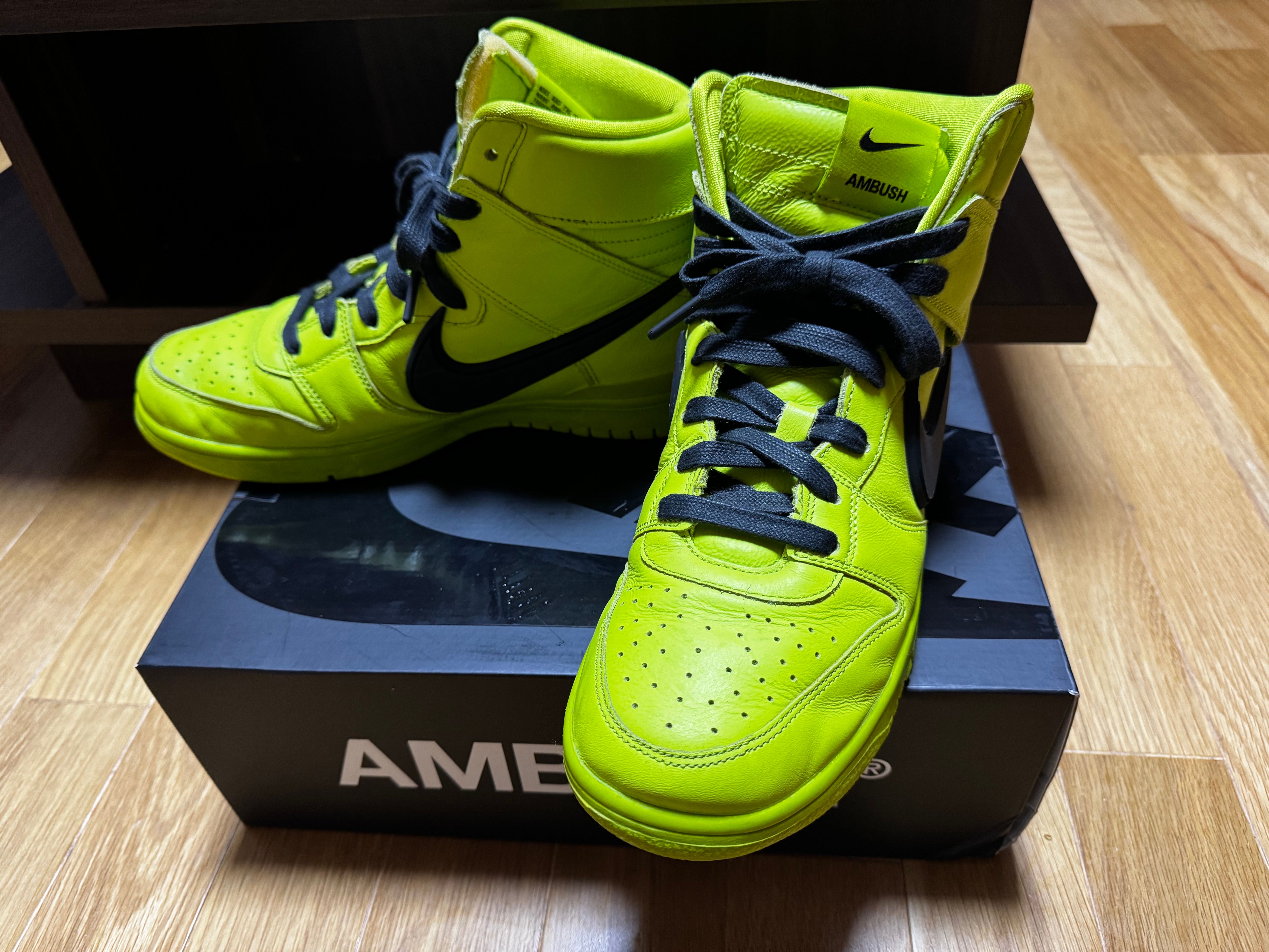 AMBUSH × NIKE DUNK HIGH "FLASH LIME"