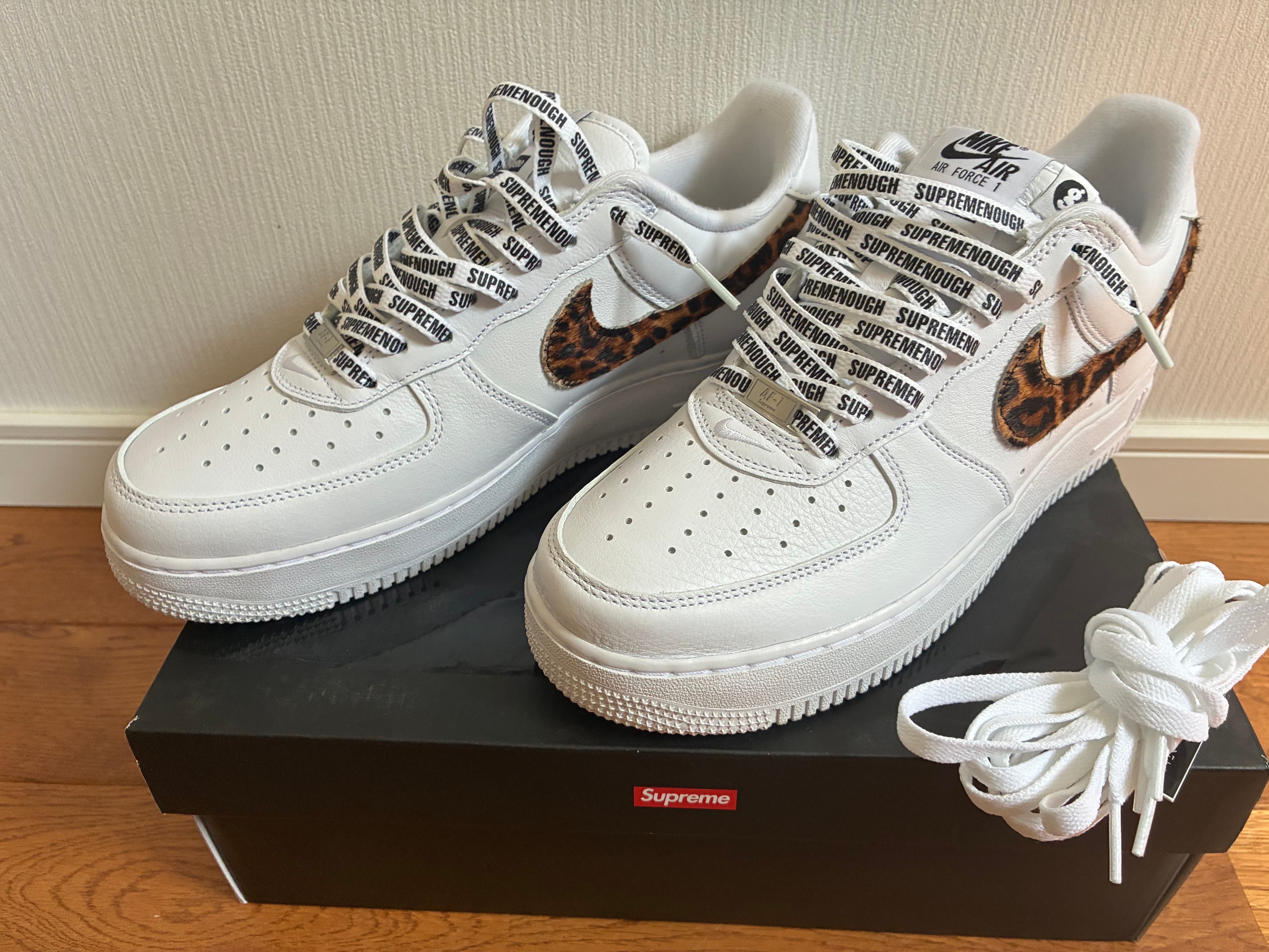 GOODENOUGH × Supreme × Nike Air Force 1 Low "White/Leopard" (25SS Week15)