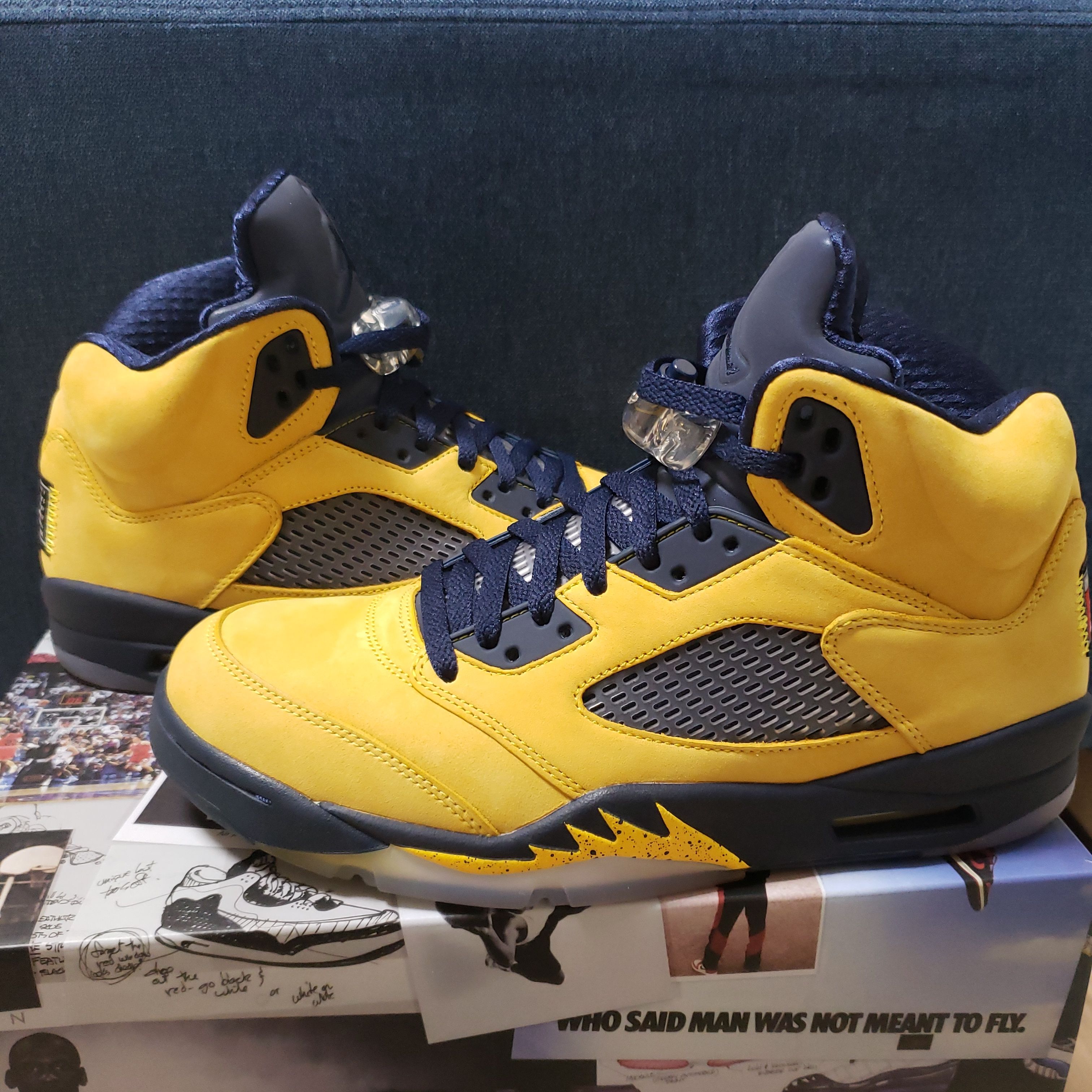NIKE AIR JORDAN 5 "MICHIGAN"