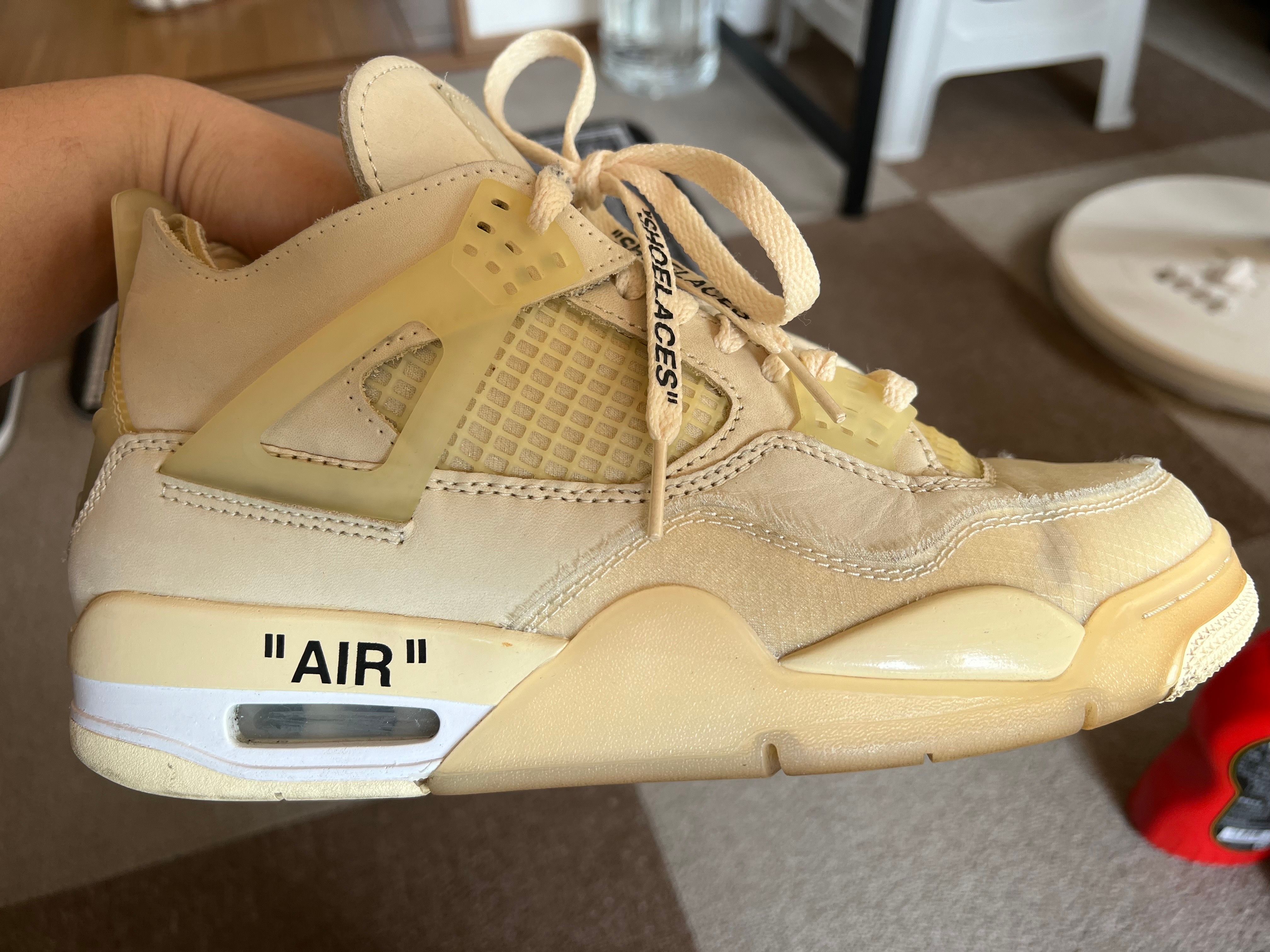 Off-White × Nike Women's Air Jordan 4 SP "Sail"
