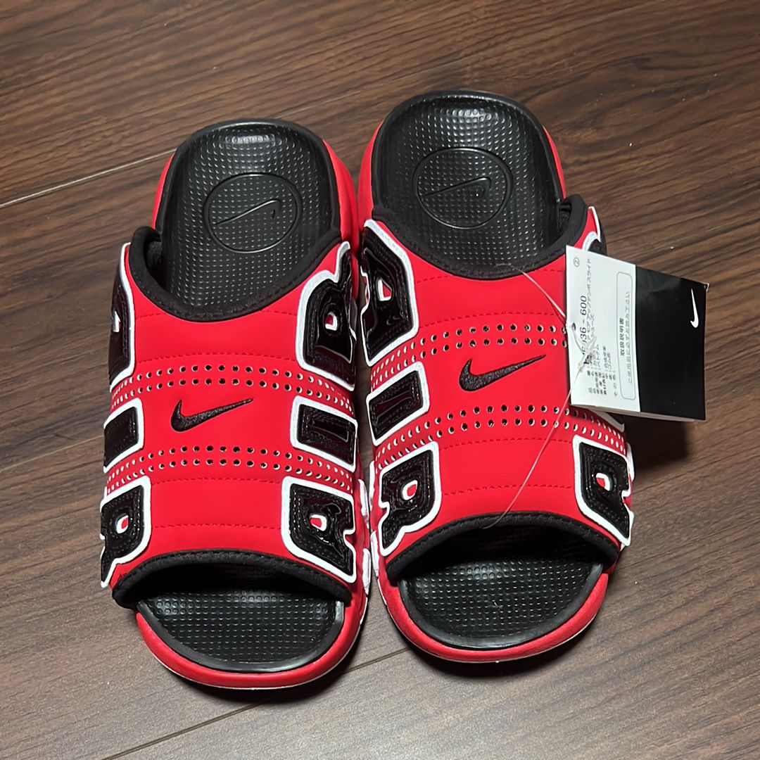 Nike Air More Uptempo Slide "University Red/Black" (FJ6035-600/FJ6036-600)