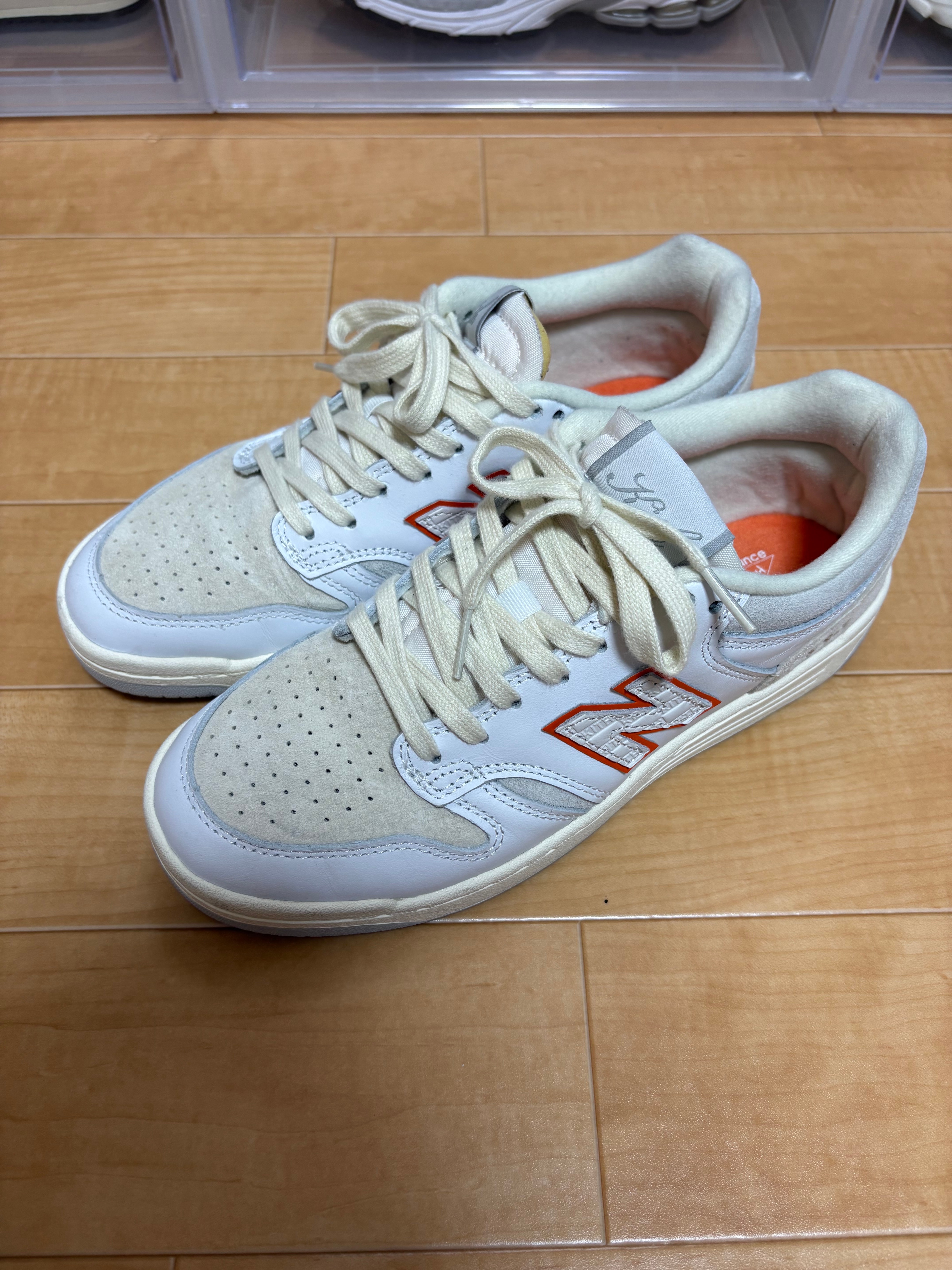 KITH × New Balance Numeric 480 Madison Square Garden "White Orange"
