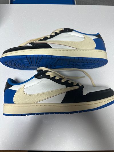 Travis Scott × fragment design × Nike Air Jordan 1 Low OG SP "Military Blue"