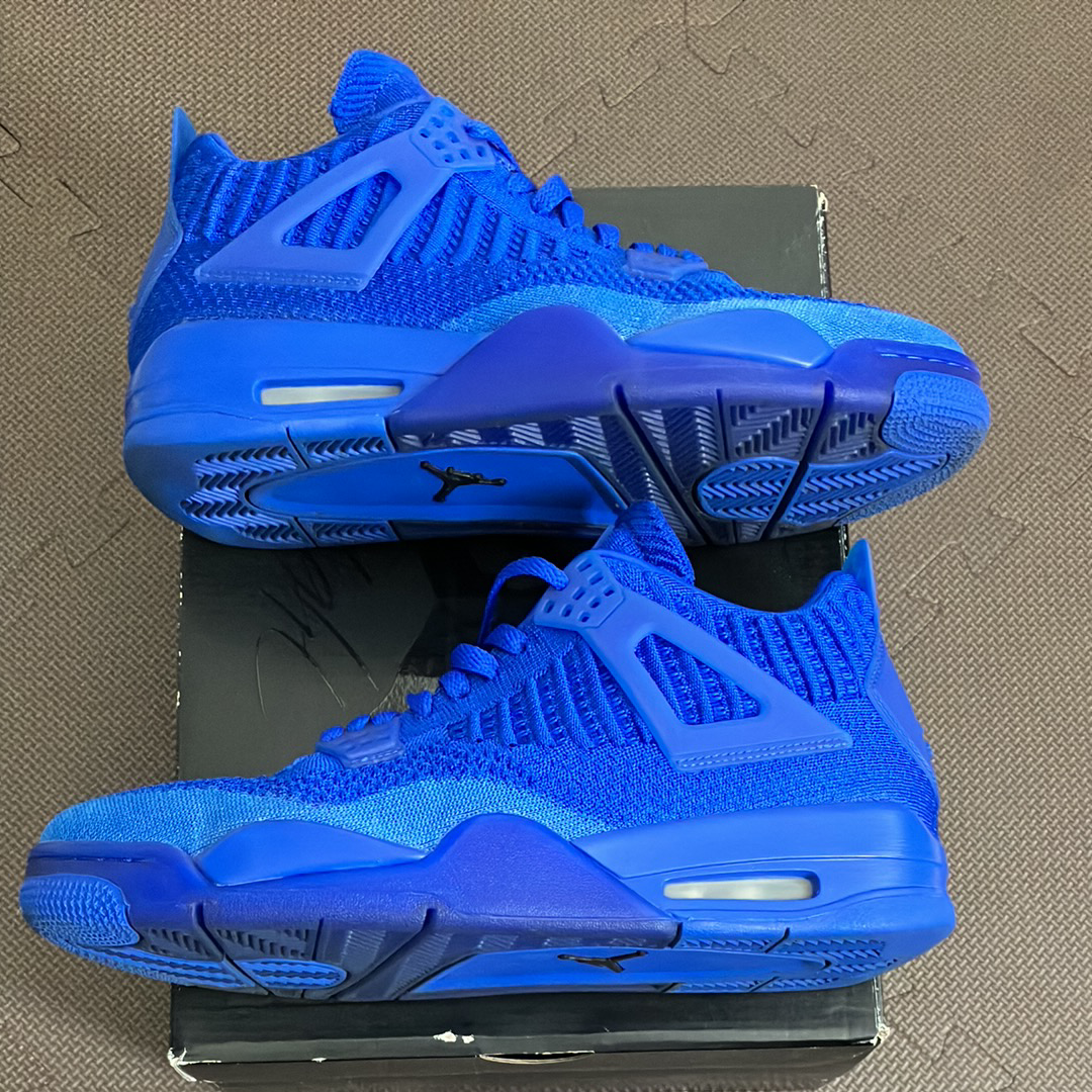 Nike Air Jordan 4 Retro Flyknit "Hyper Royal/Black"