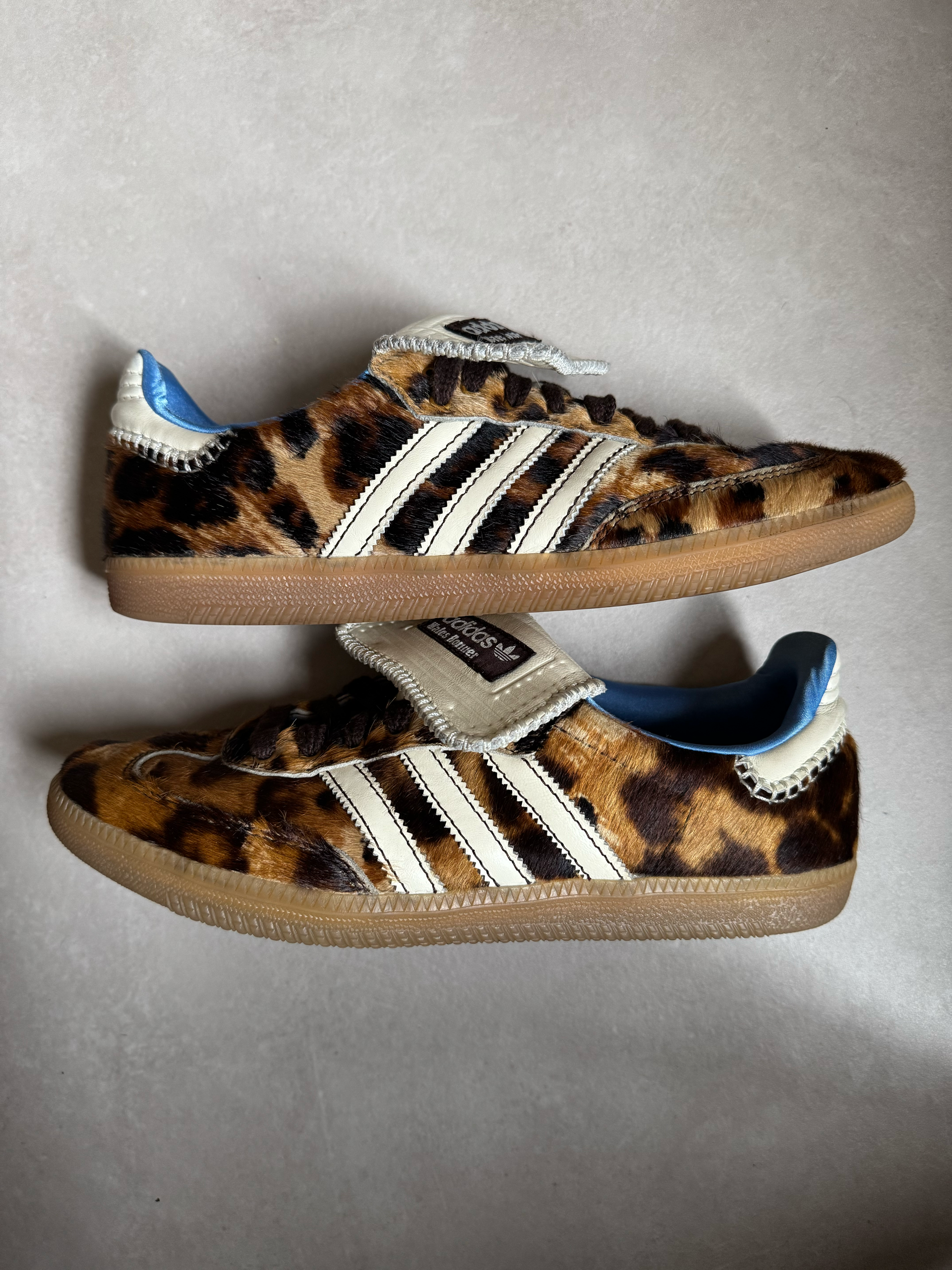 Wales Bonner × adidas Samba Pony Leo Low "Dark Brown/Cream White"