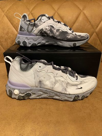 KENDRICK LAMAR×NIKE REACT ELEMENT 55 "PURE PLATINUM/CLEAR-WOLF GREY-BLACK"