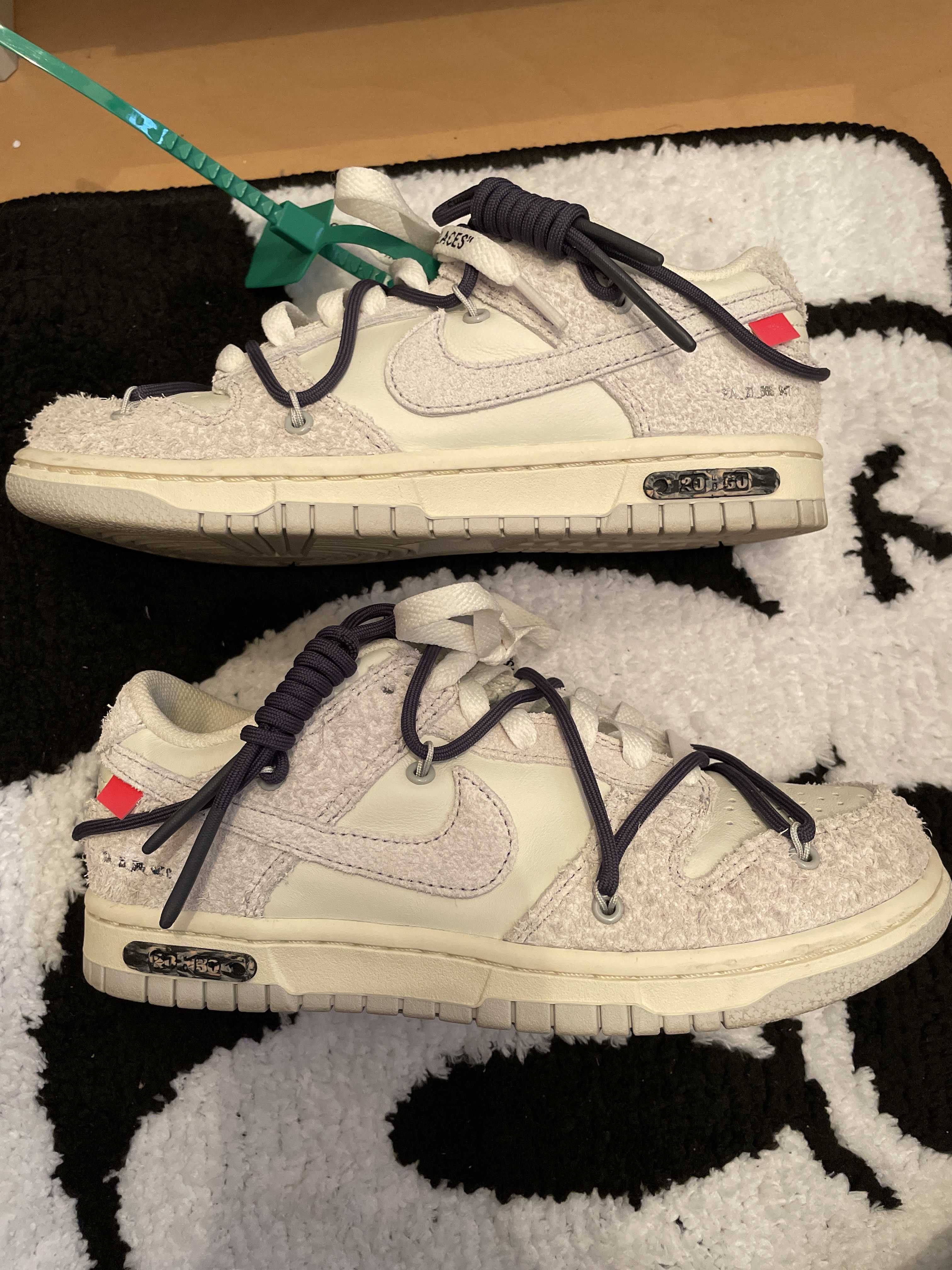 Off-White × Nike Dunk Low "Sail/Neutral Grey/Gridiron"
