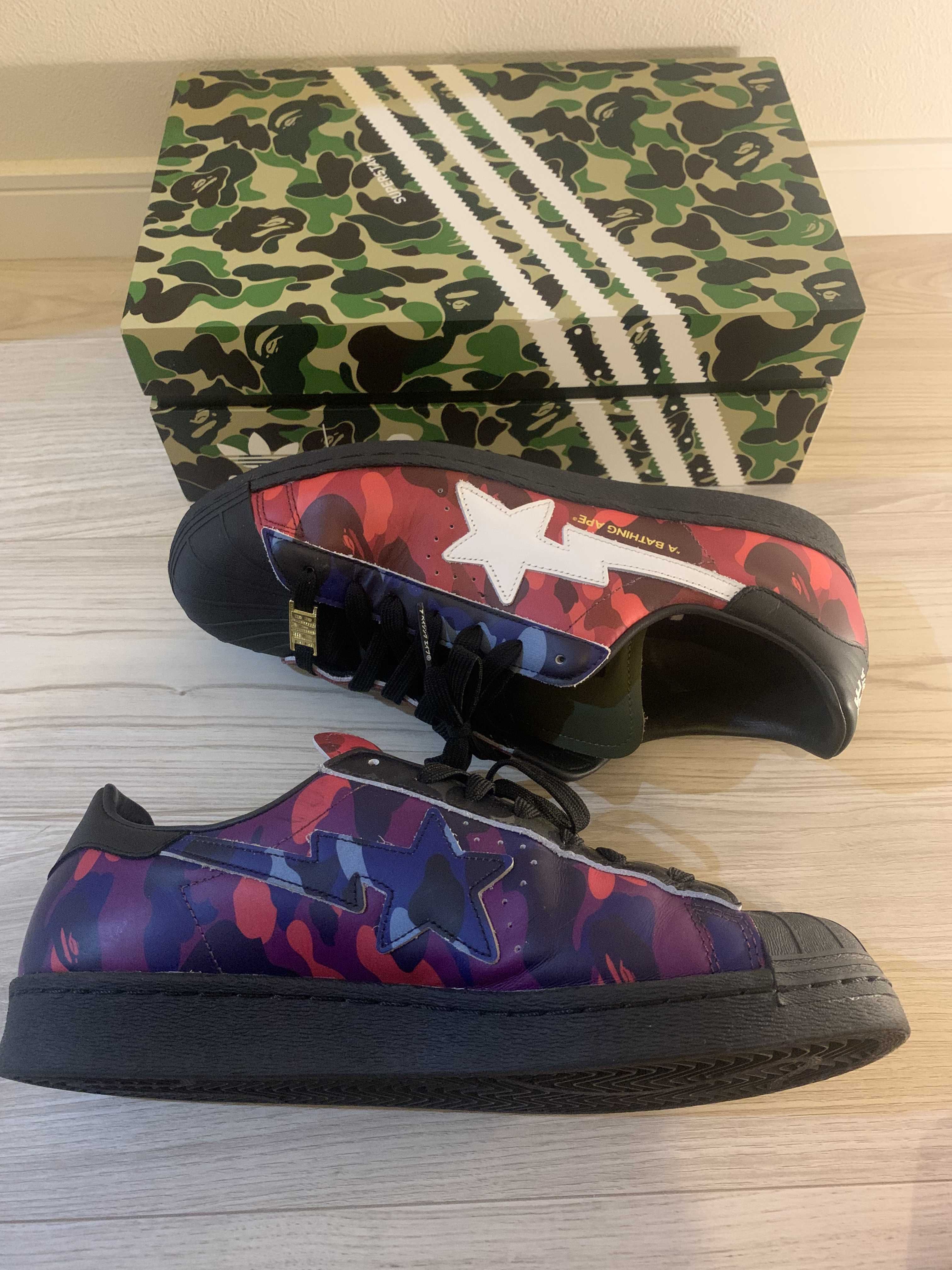 A BATHING APE × adidas Superstar 80s "Multi"