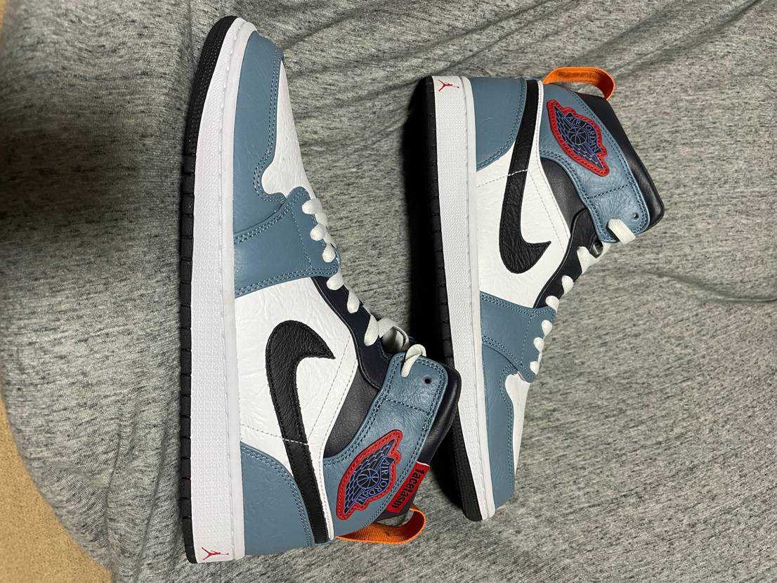 FACETASM × Nike Air Jordan 1 Mid "White/Navy"