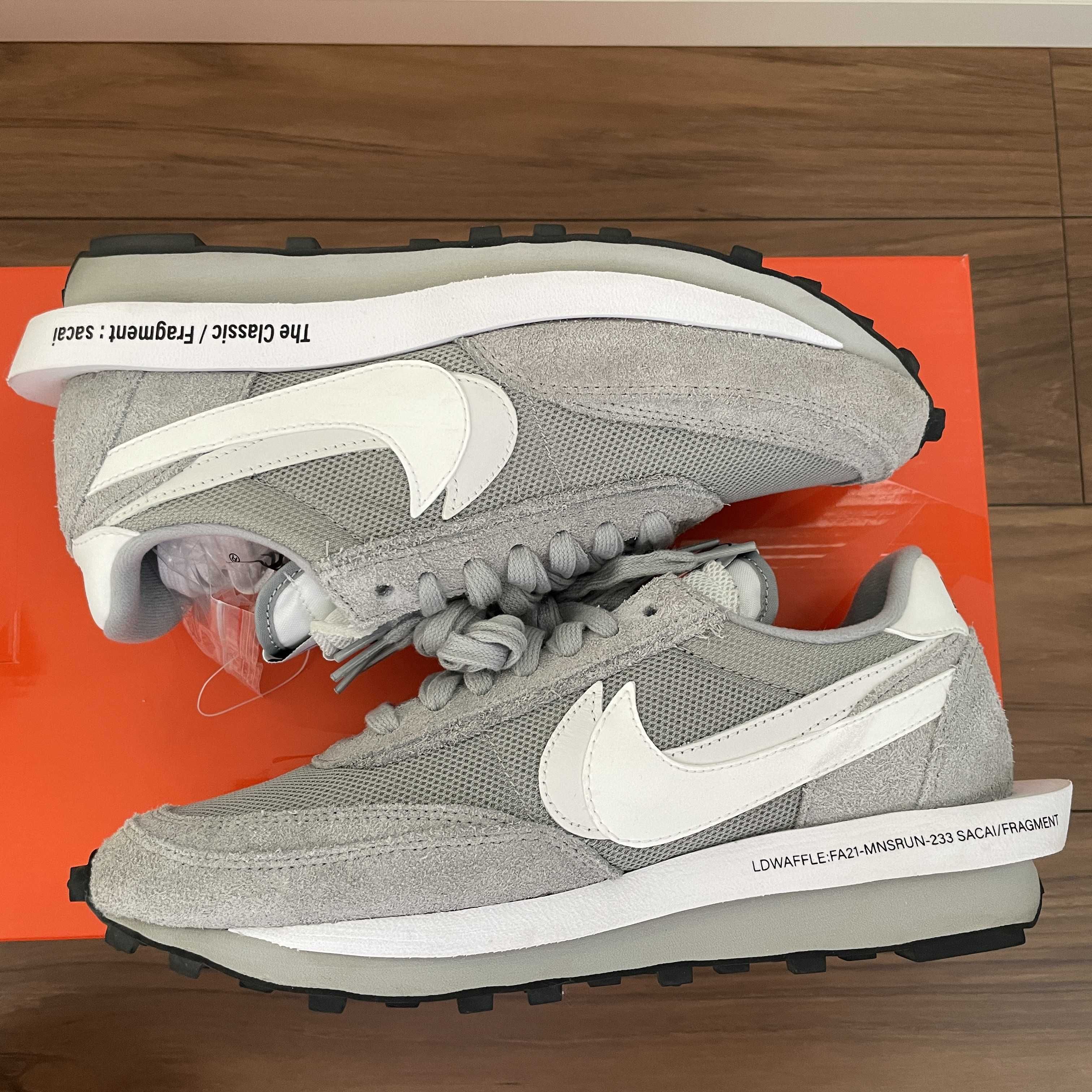Fragment × sacai × Nike LD Waffle "Light Smoke Grey"