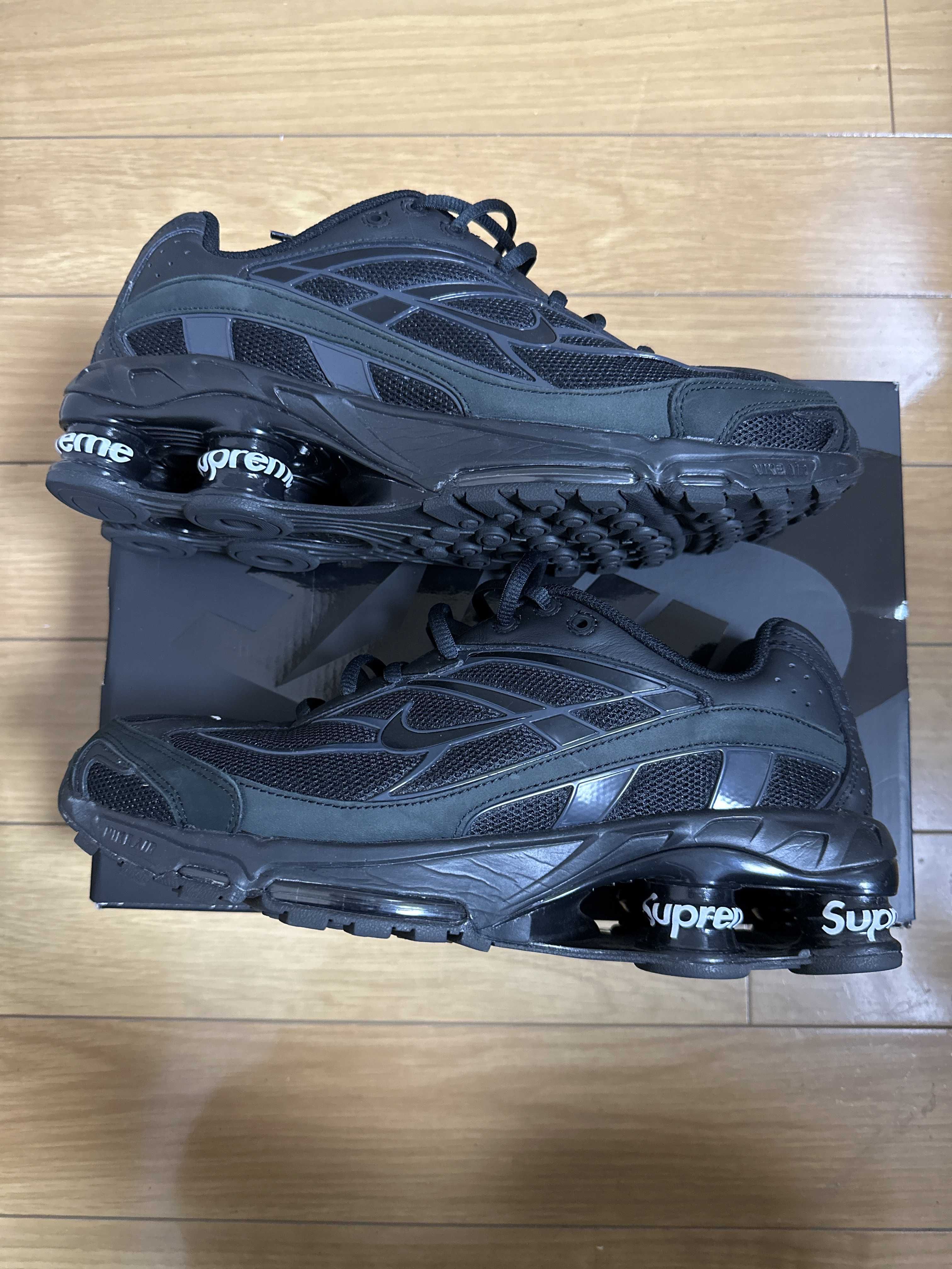 Supreme × Nike Shox Ride 2 "Black/Black-White"