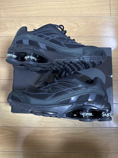 Supreme × Nike Shox Ride 2 "Black/Black-White"