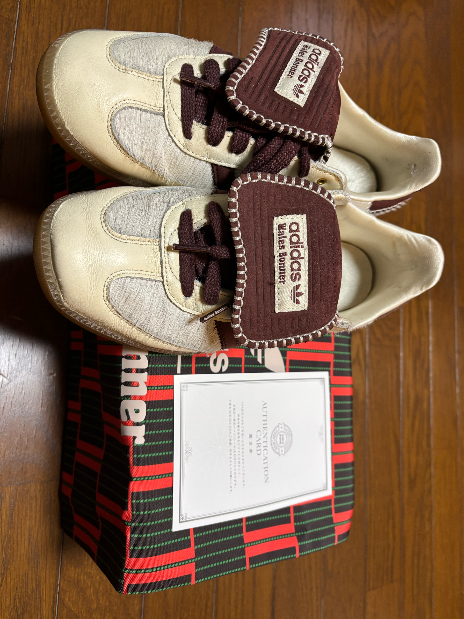 Wales Bonner × adidas Samba Pony Tonal Low "Cream White/Mystery Brown"