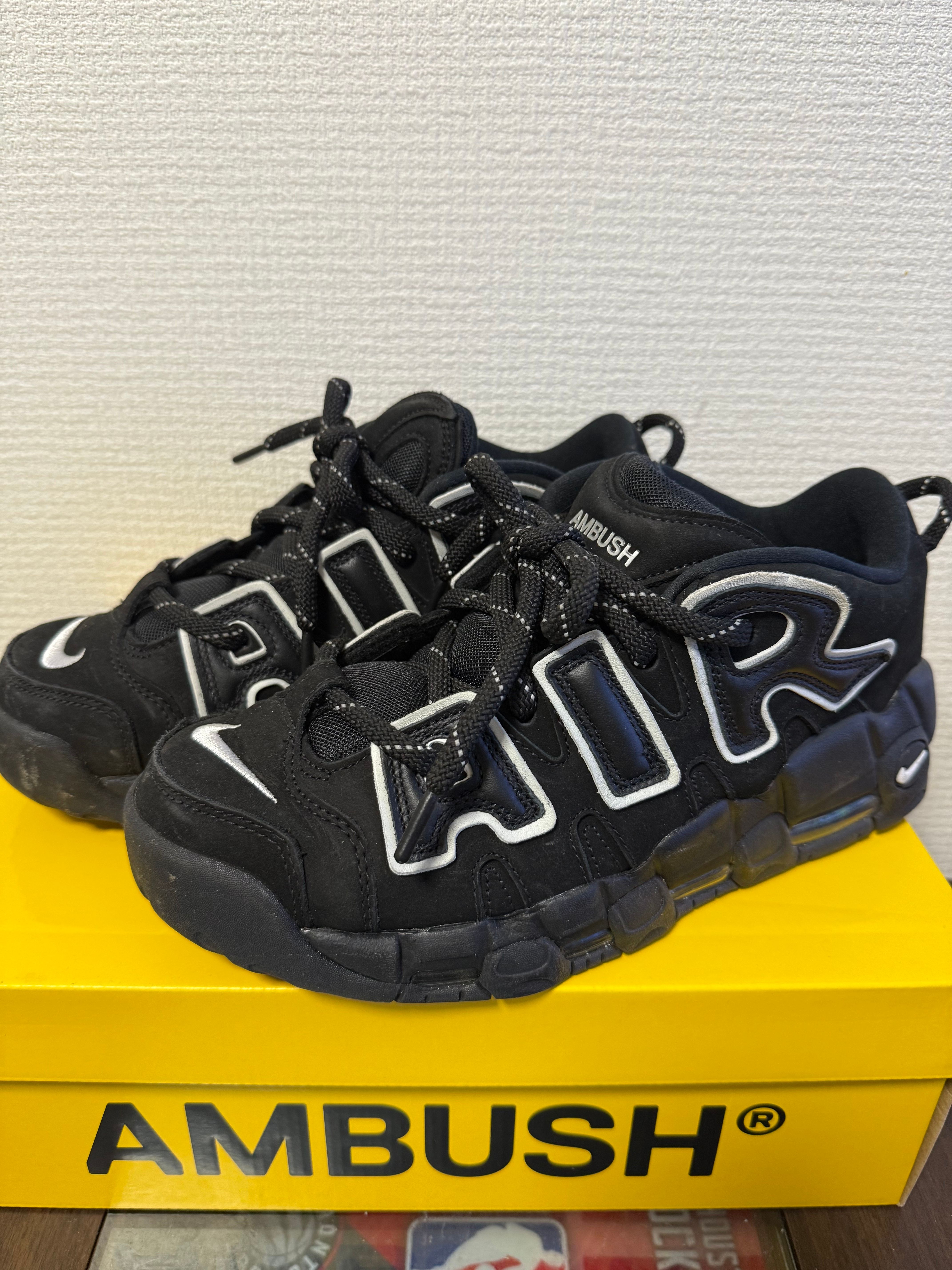 AMBUSH × Nike Air More Uptempo Low "Black and White"