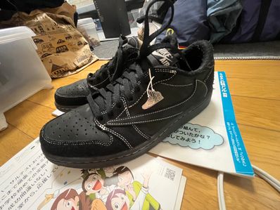 Travis Scott × Nike Air Jordan 1 Low OG SP "Black Phantom"