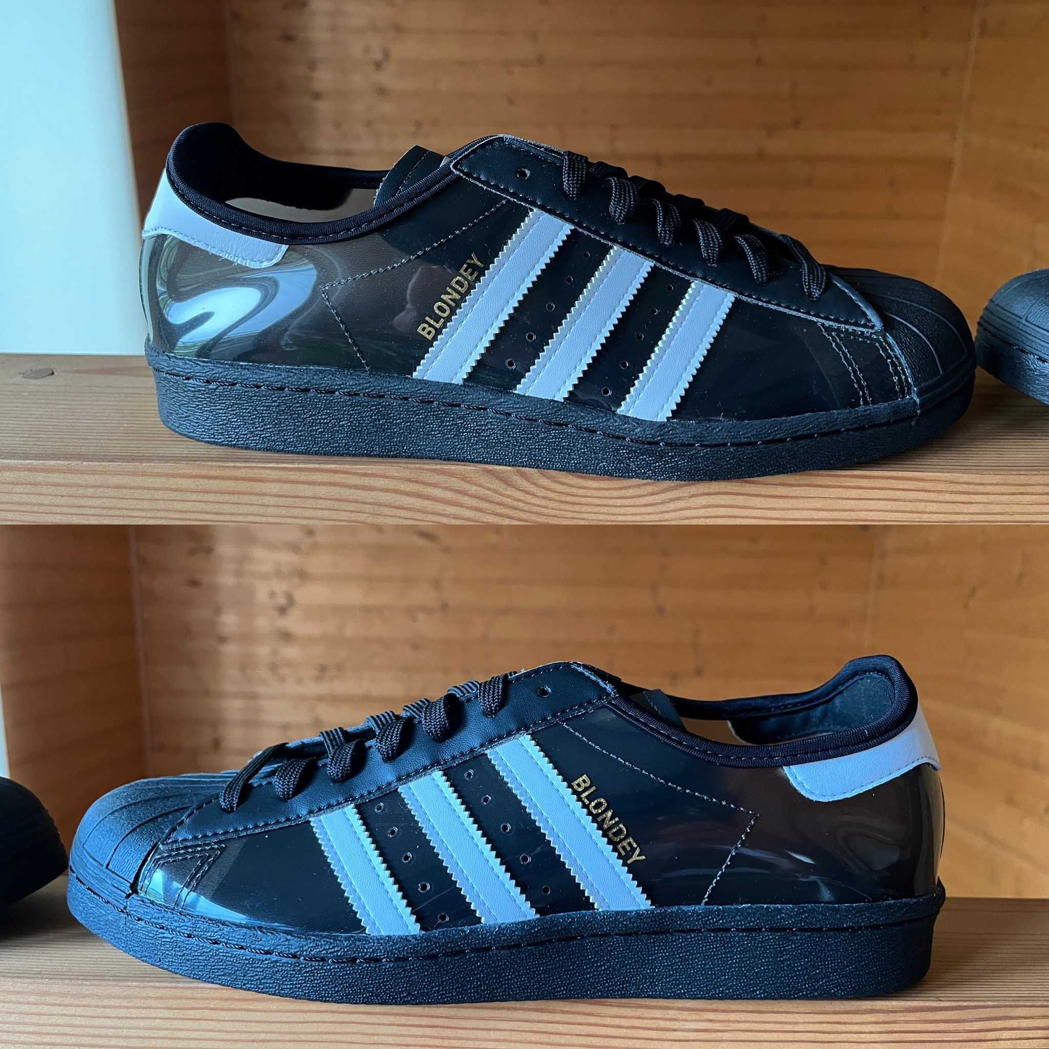 BLONDEY × adidas Superstar "Core Black"