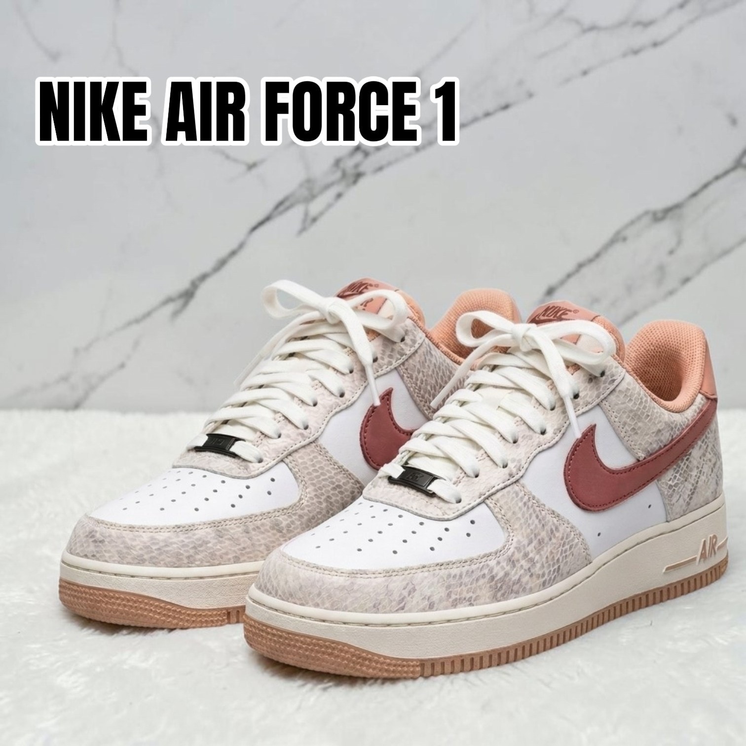 Nike Air Force 1 Low "Pink Snakeskin"