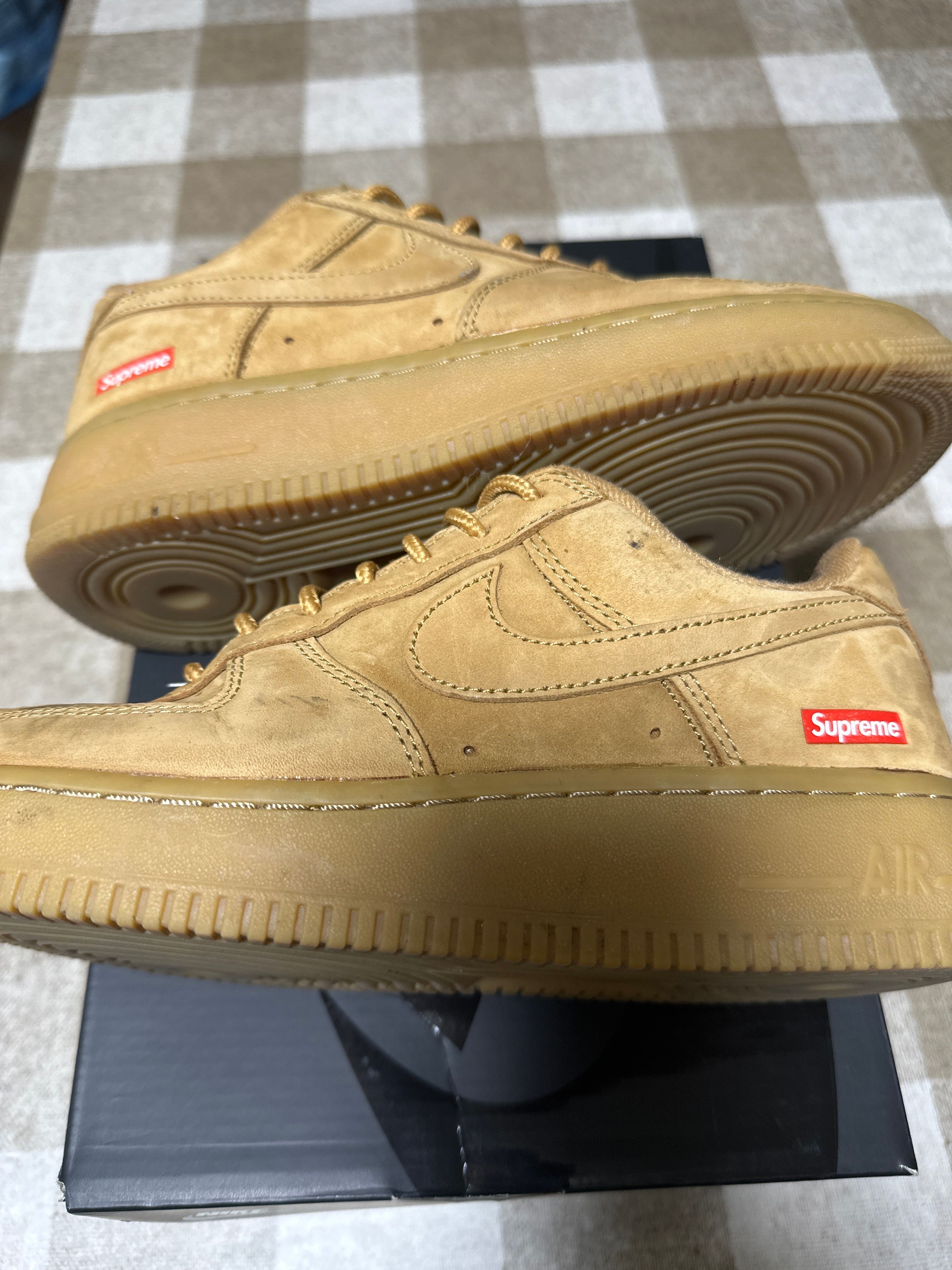Supreme × Nike Air Force 1 Low "Flax/Wheat"