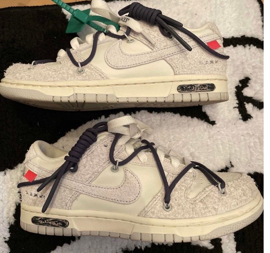 Off-White × Nike Dunk Low "Sail/Neutral Grey/Gridiron"