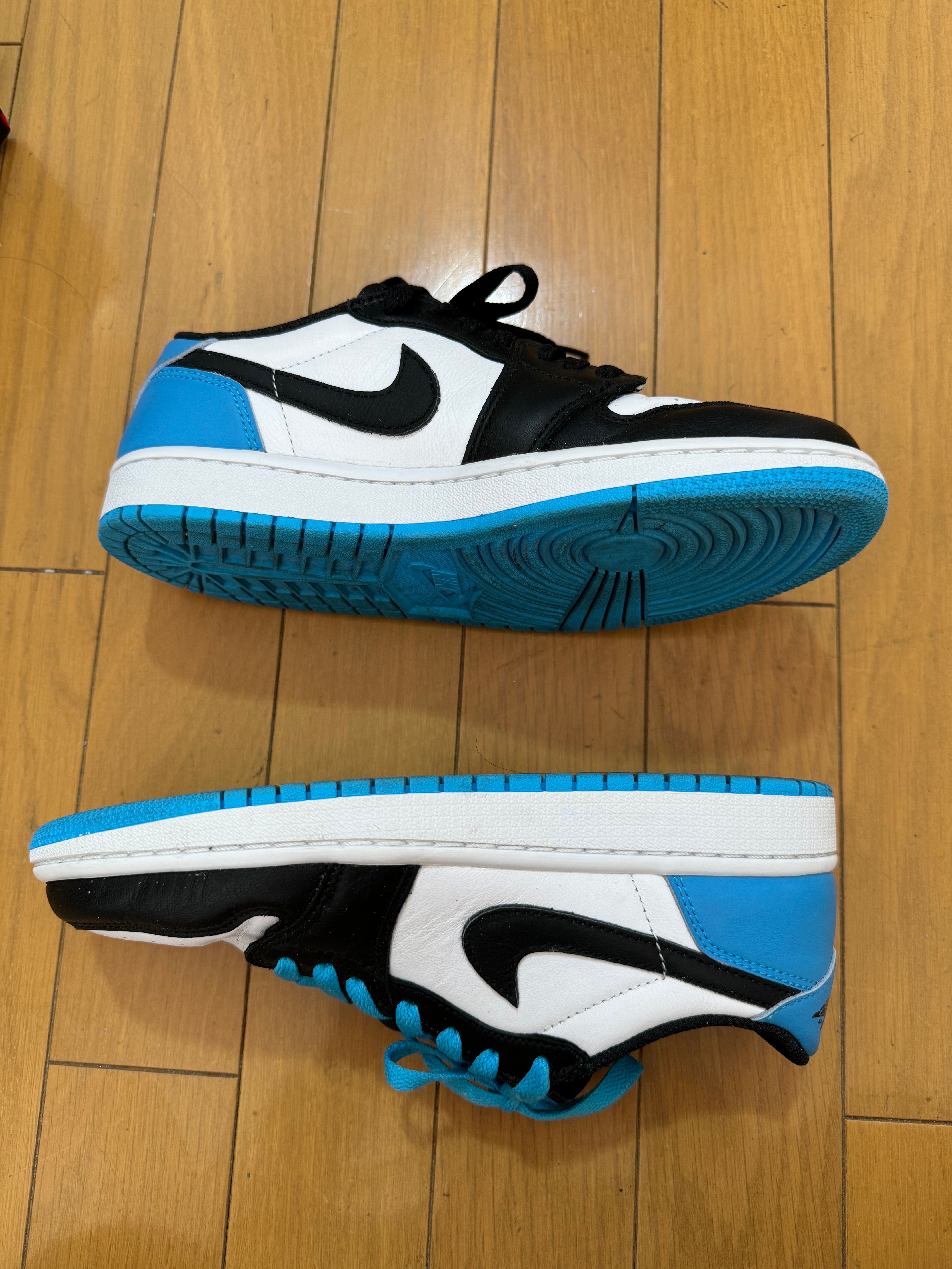 Nike Women's Air Jordan 1 Low OG "Black and Dark Powder Blue/UNC"