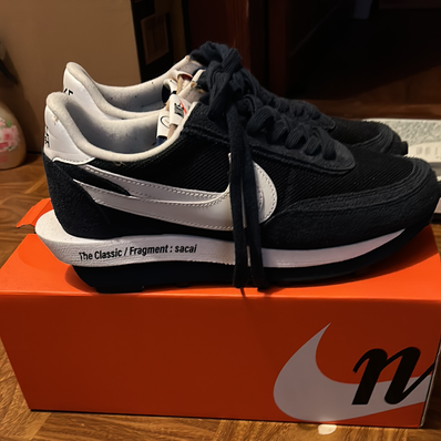 Fragment × sacai × Nike LD Waffle "Blackended Blue"