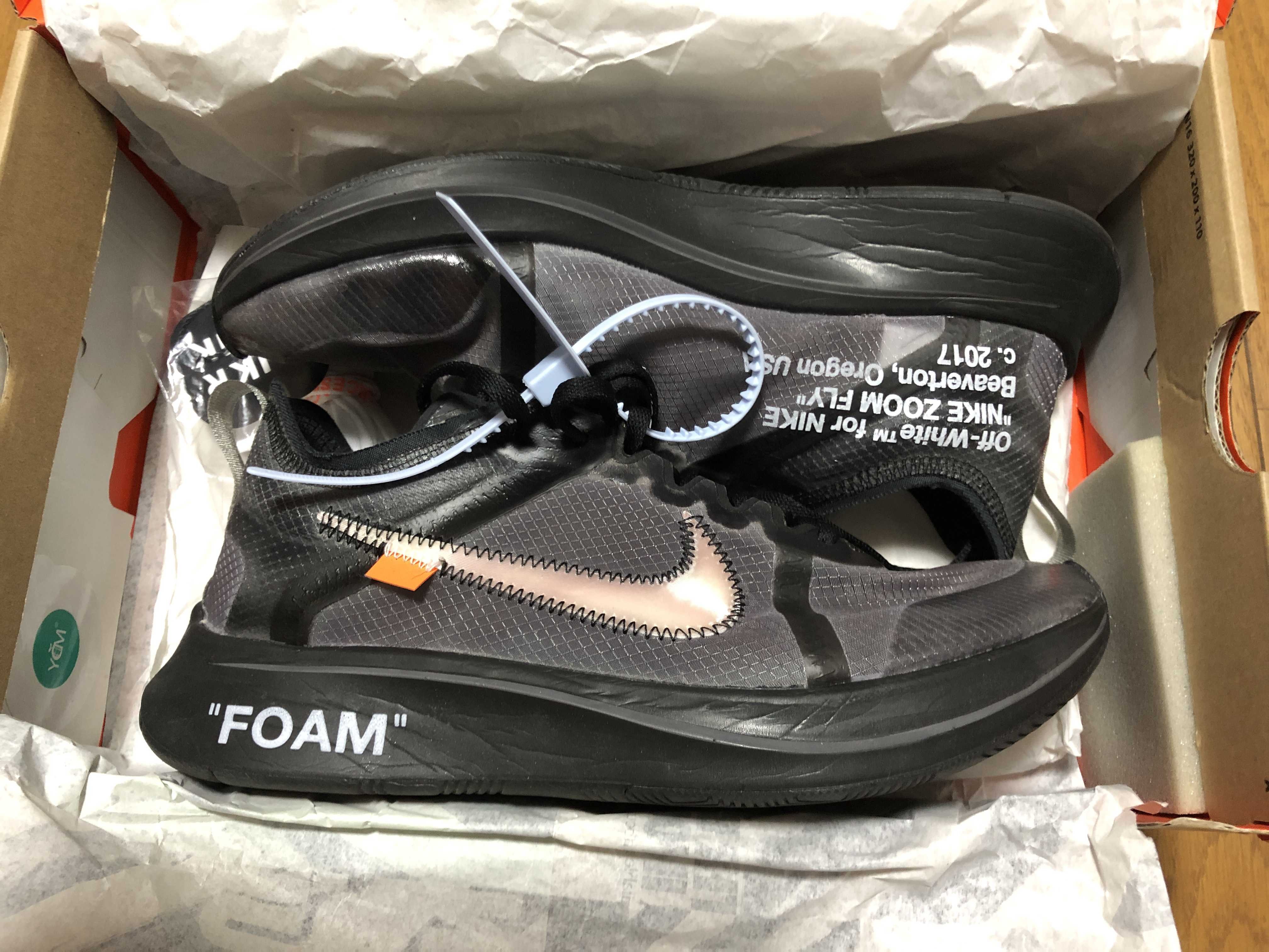 Off-White × Nike Zoom Fly "Black"