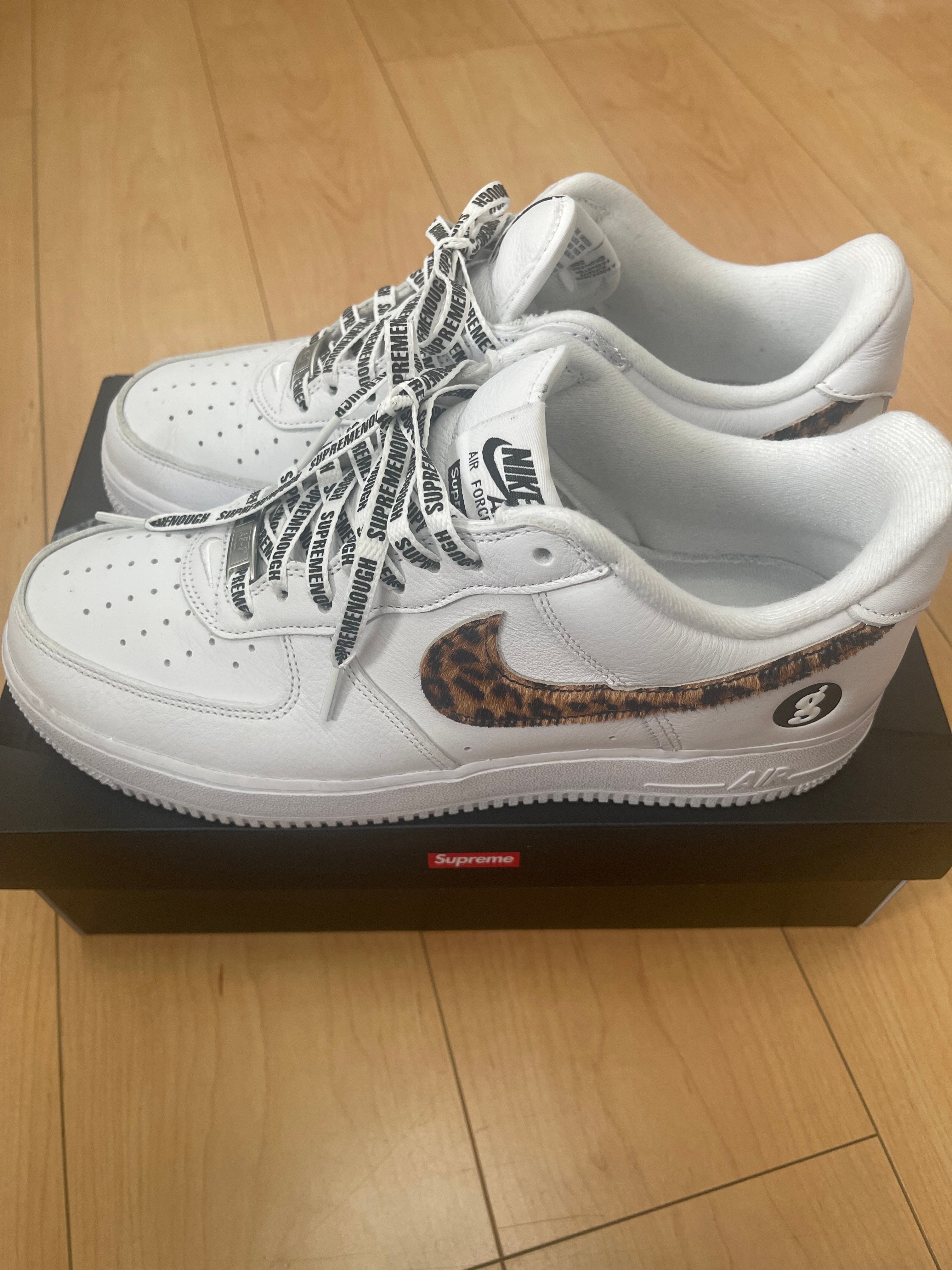GOODENOUGH × Supreme × Nike Air Force 1 Low "White/Leopard" (25SS Week15)