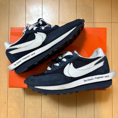fragment design × sacai × Nike LD Waffle "Blackended Blue"