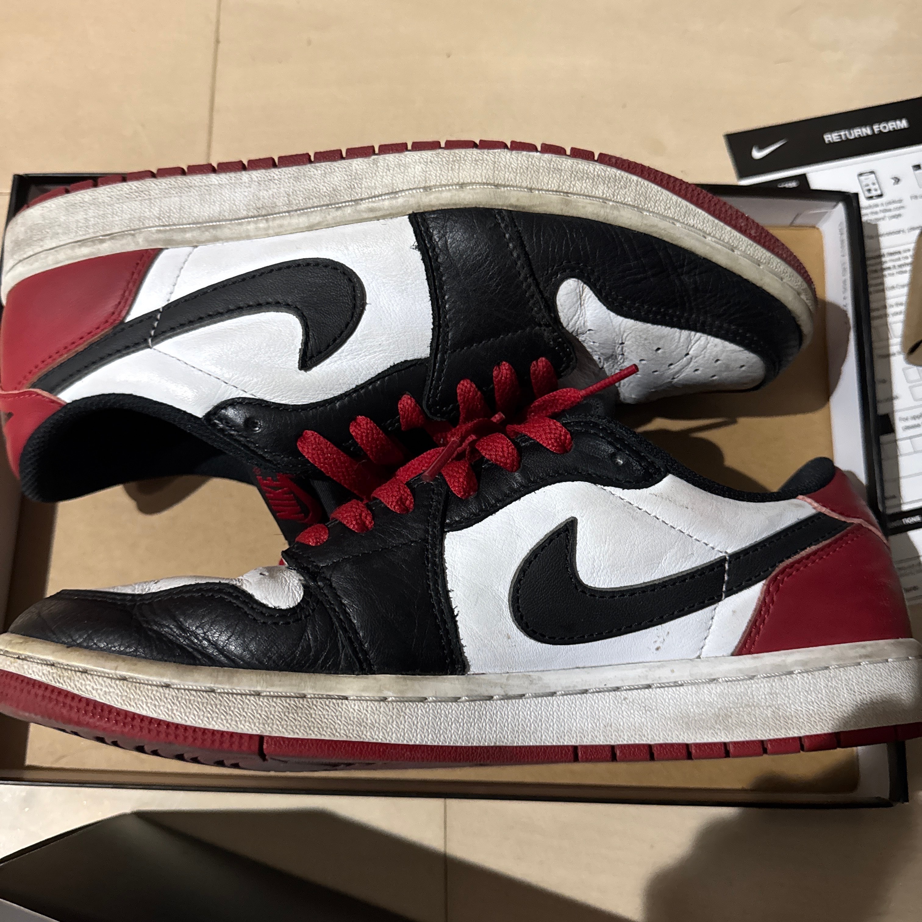 Nike Air Jordan 1 Retro Low OG "Black Toe"