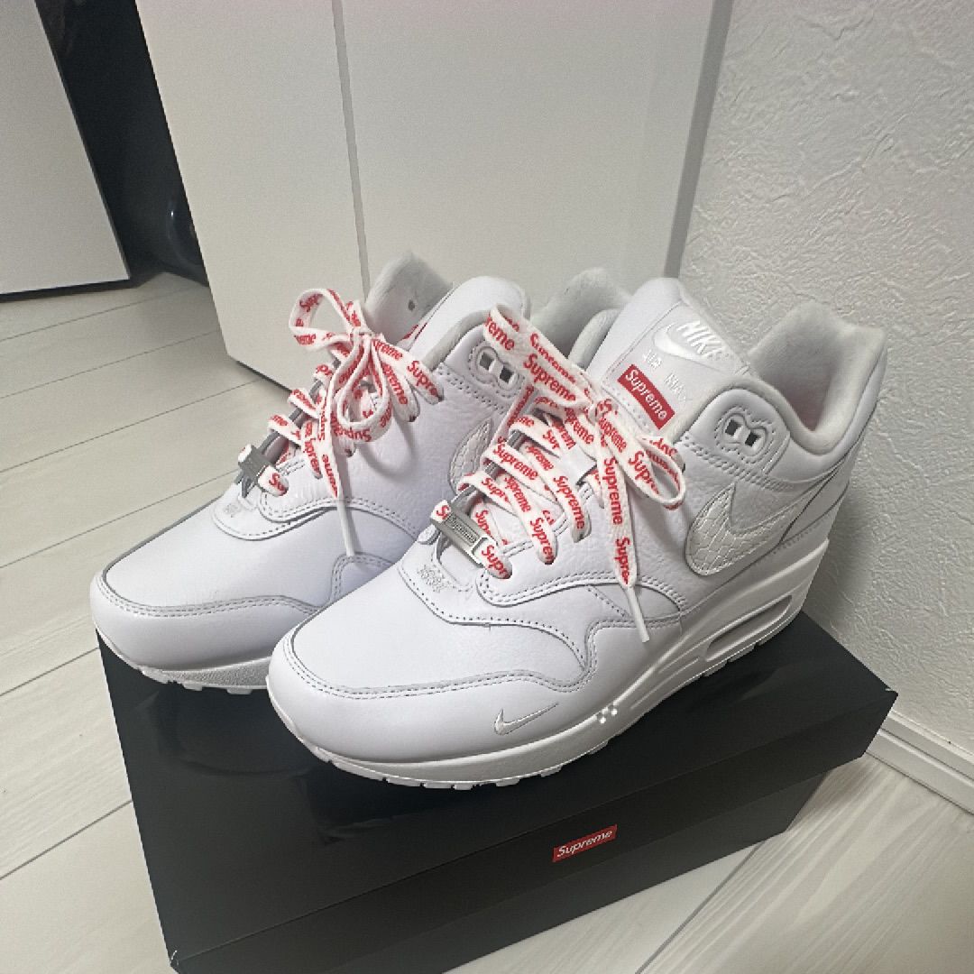 Supreme × Nike Air Max 1 '87 SP "White" (25SS Week4)