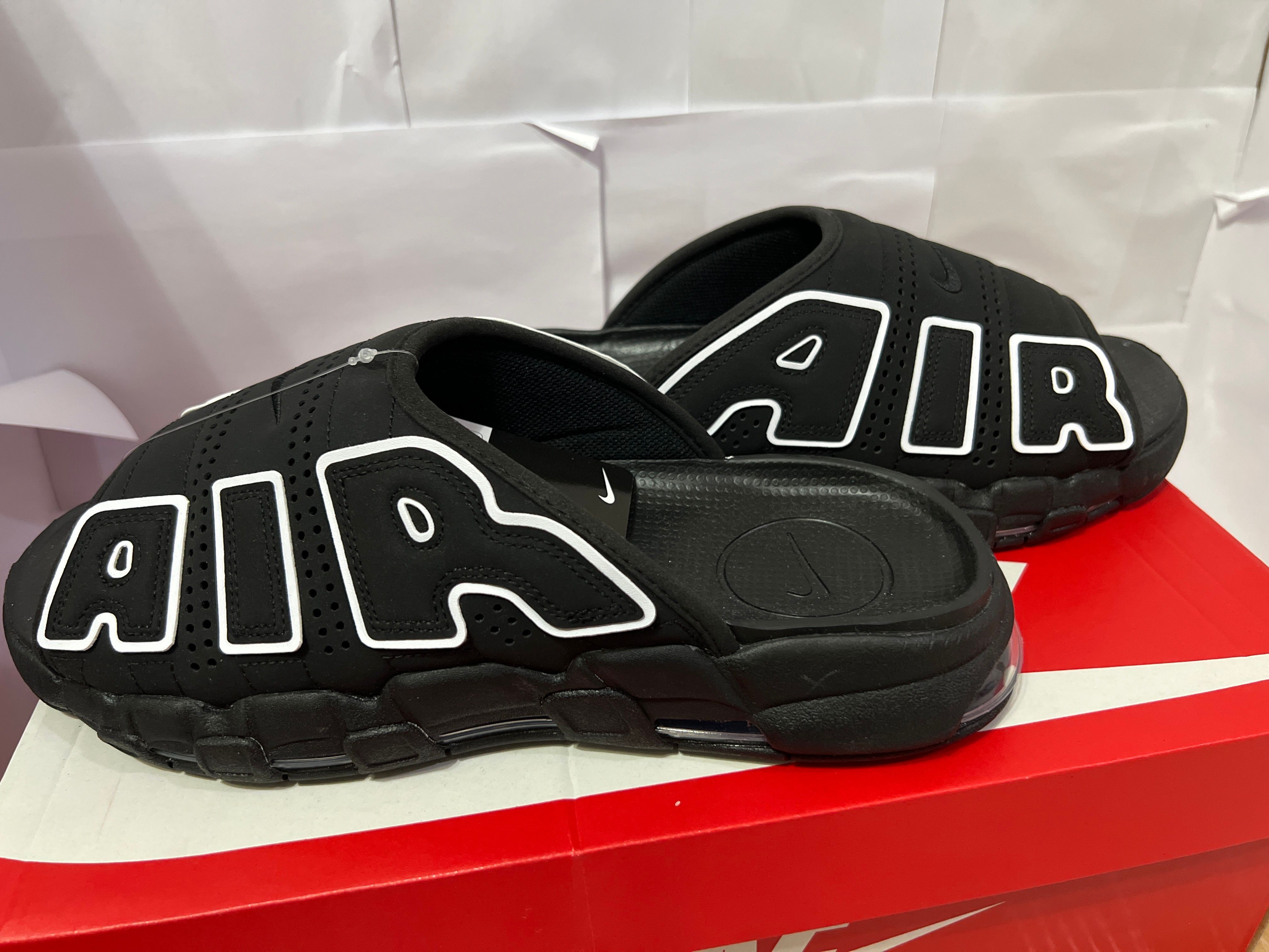 Nike Air More Uptempo Slide "Black" (DV2132-001/DV2137-001)