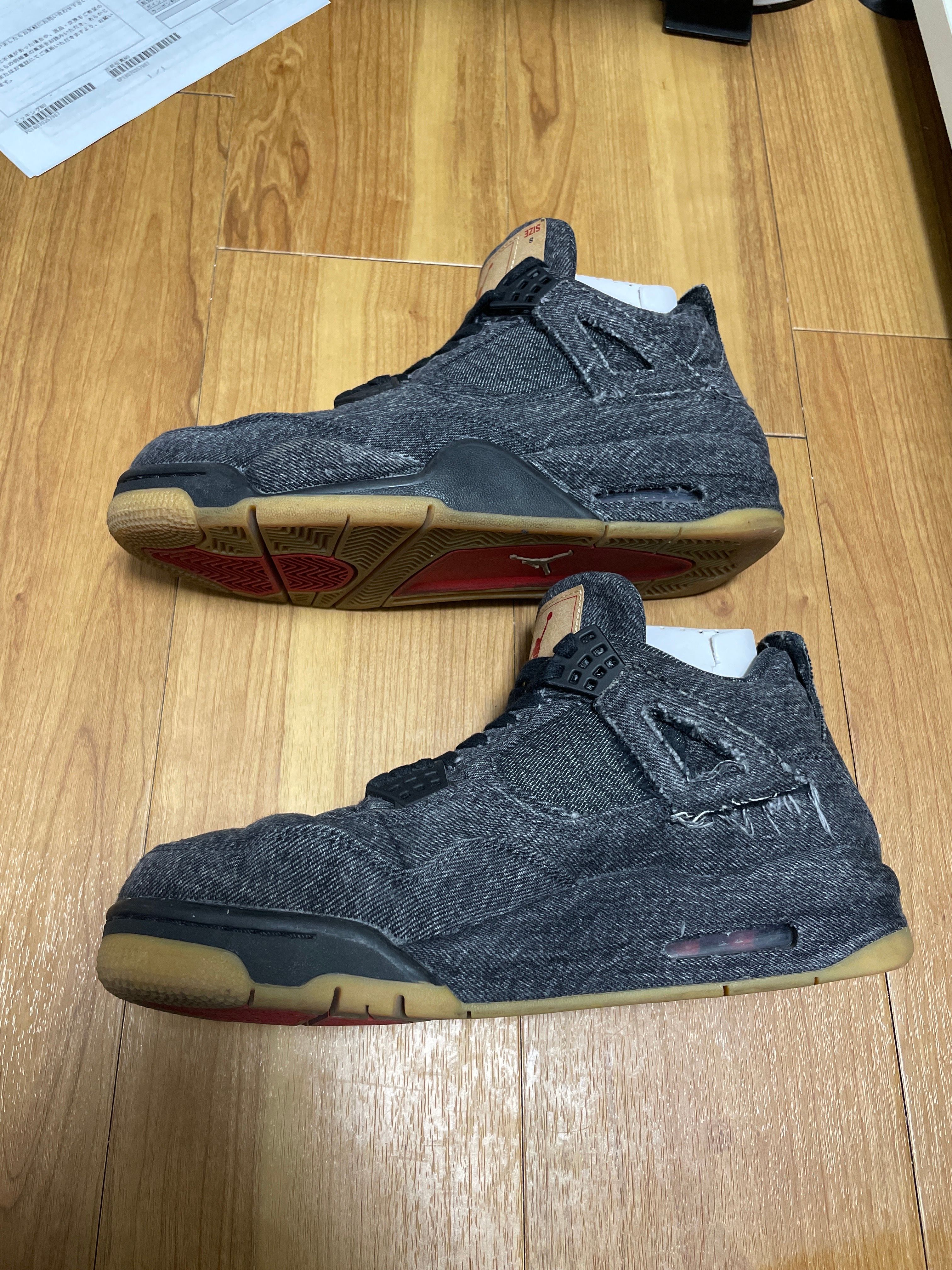 Nike × Levi's Air Jordan 4 "Black Denim" (Tag: LEVIS®)