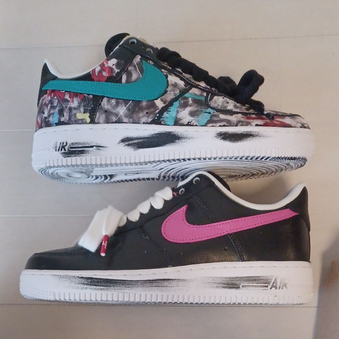 PEACEMINUSONE × Nike Air Force 1 Low '07 Para-Noise 3.0 "Black and Multi-Color" / G-DRAGON