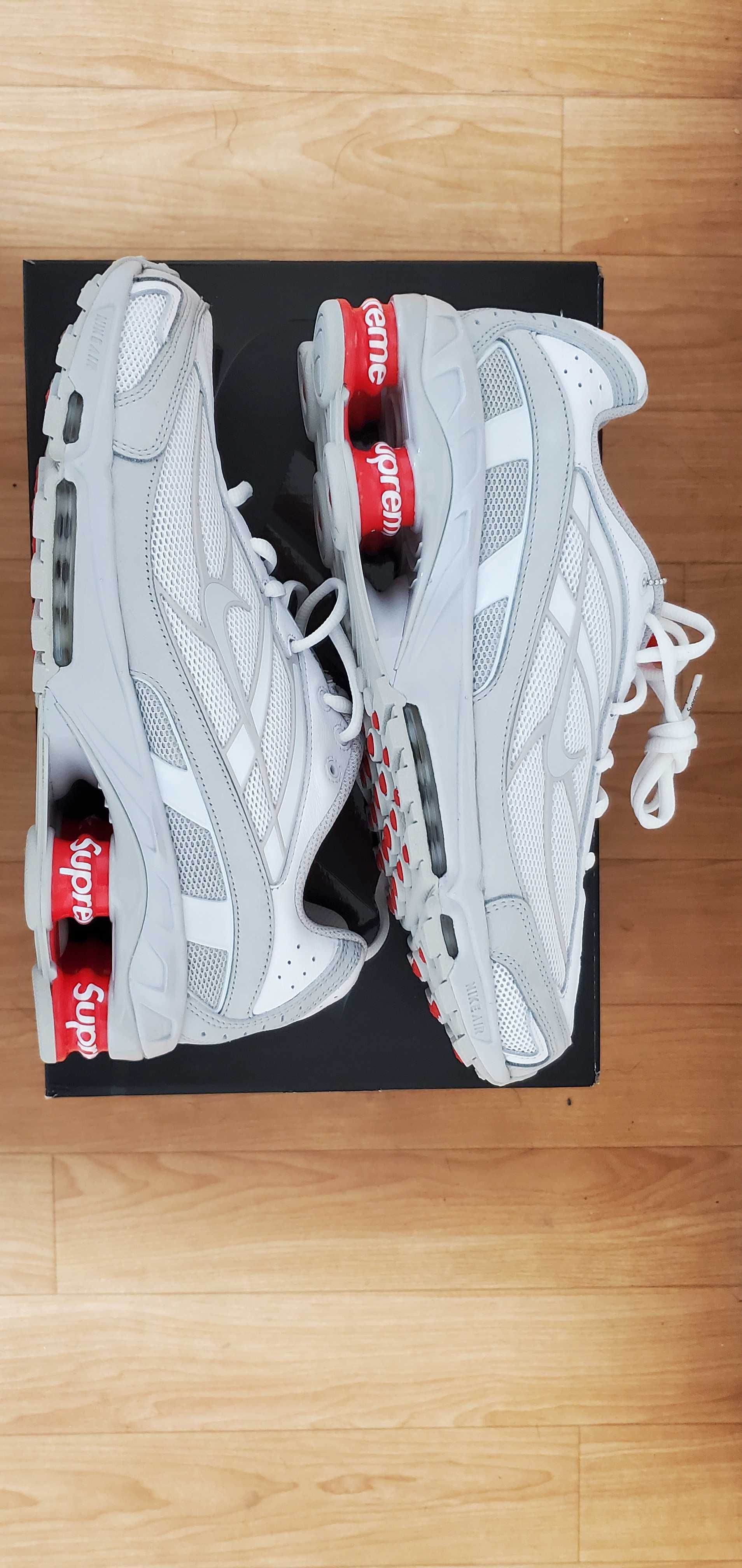 Supreme × Nike Shox Ride 2 "White/Grey Fog/Flat Platinum"