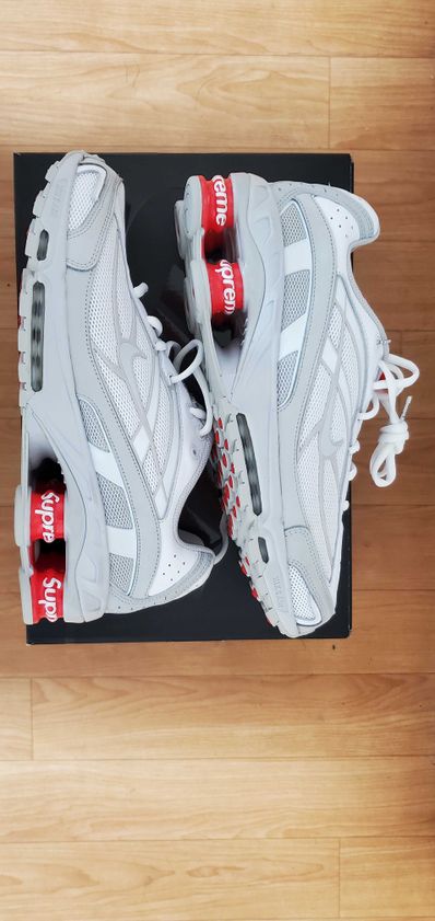 Supreme × Nike Shox Ride 2 "White/Grey Fog/Flat Platinum"