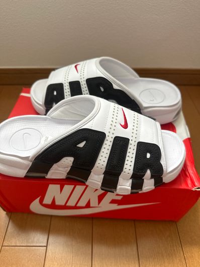Nike Air More Uptempo Slide "White and Black"