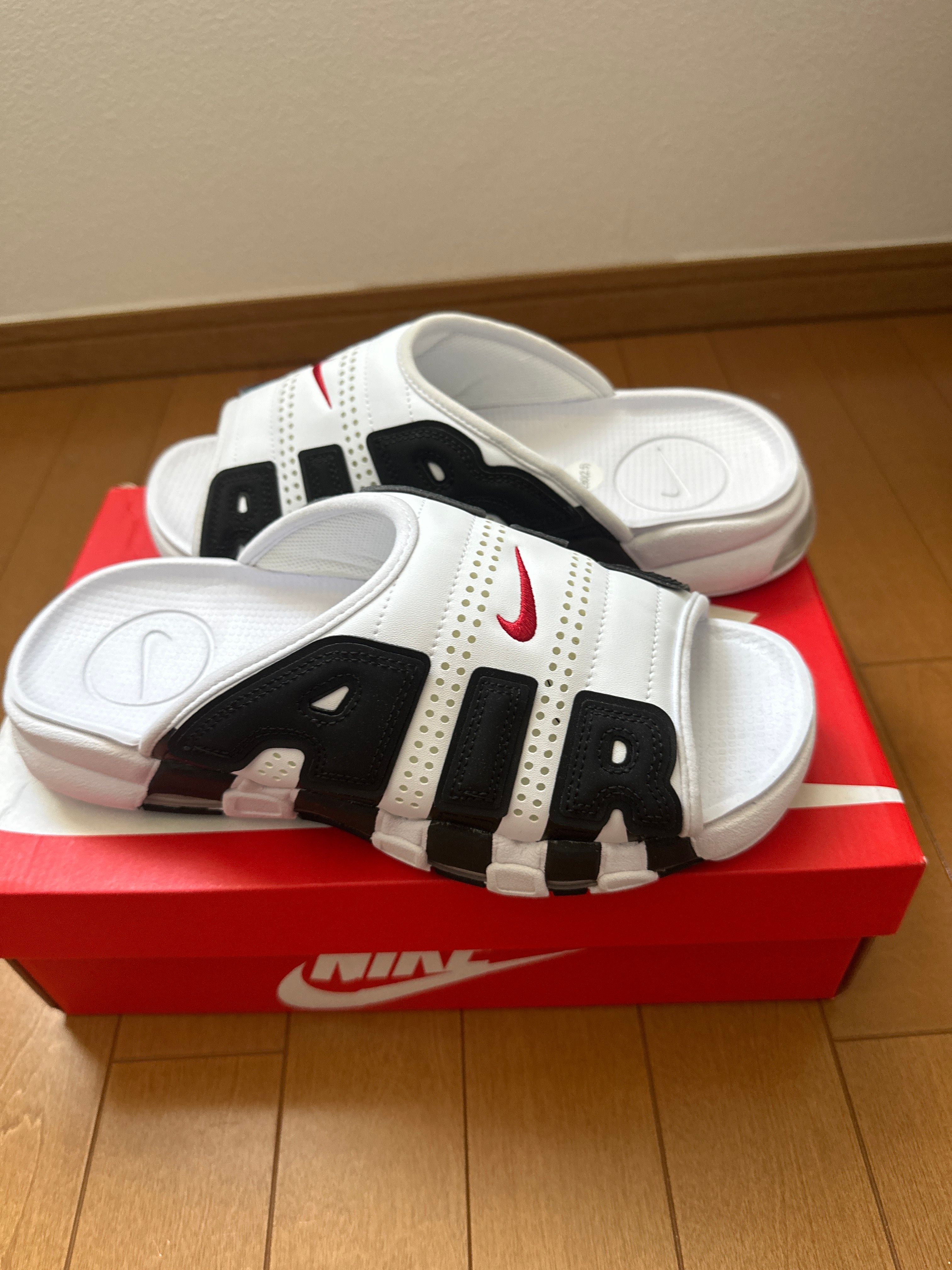 Nike Air More Uptempo Slide "White and Black"