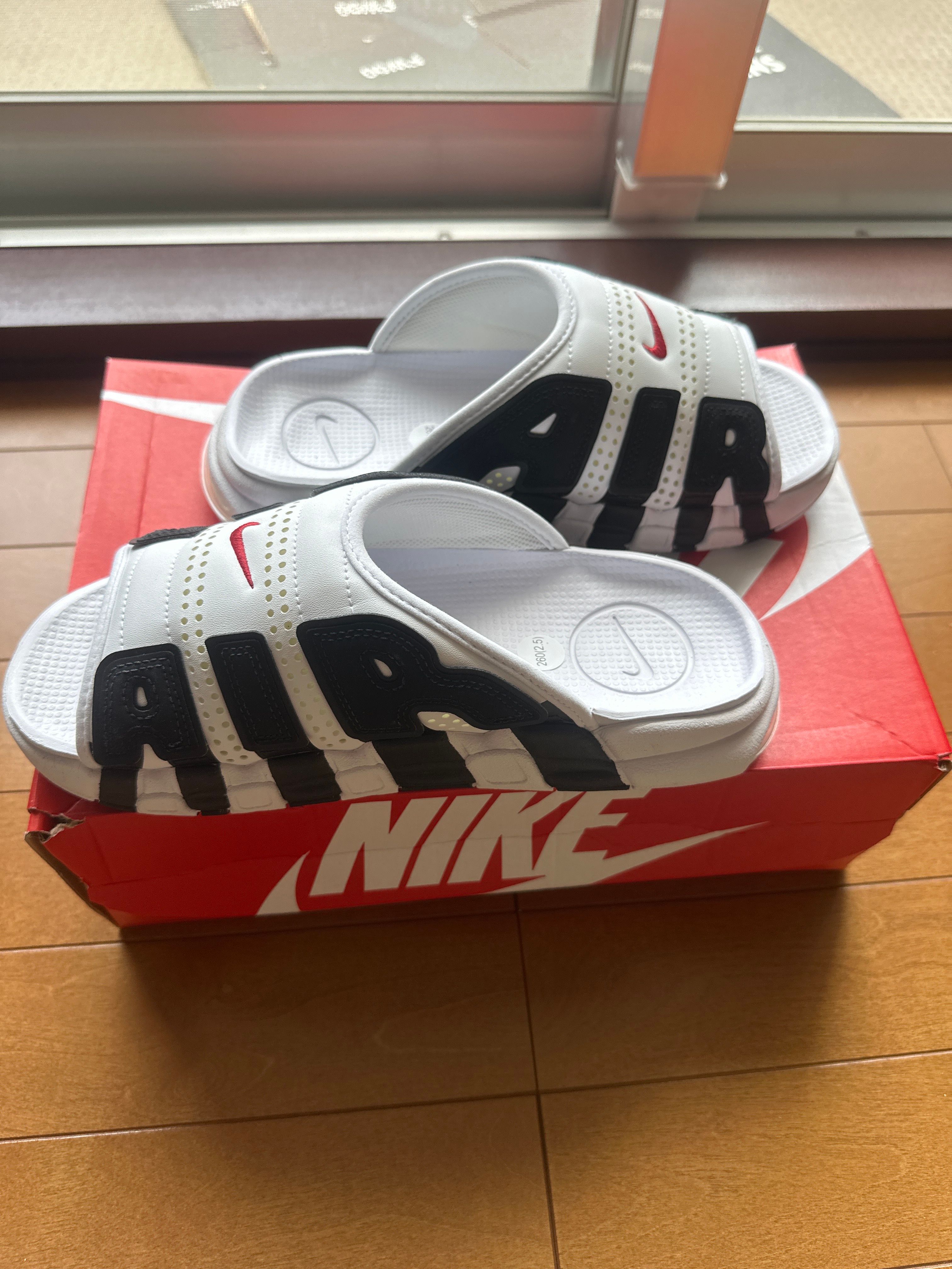 Nike Air More Uptempo Slide "White and Black"