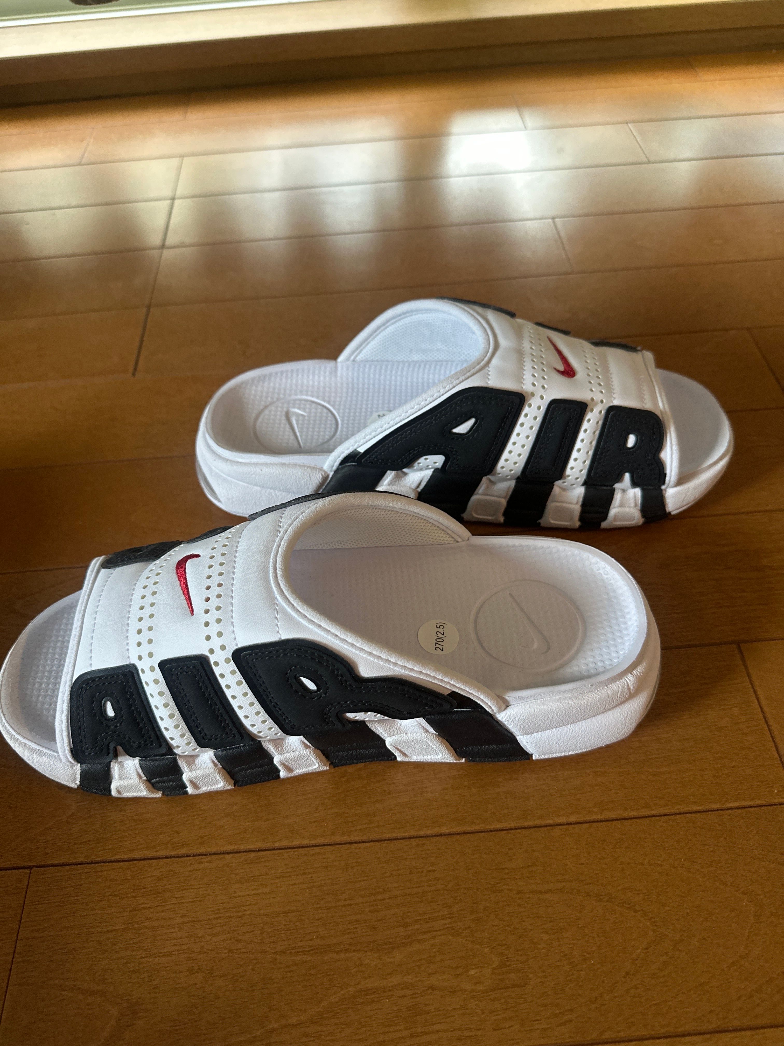 Nike Air More Uptempo Slide "White and Black"