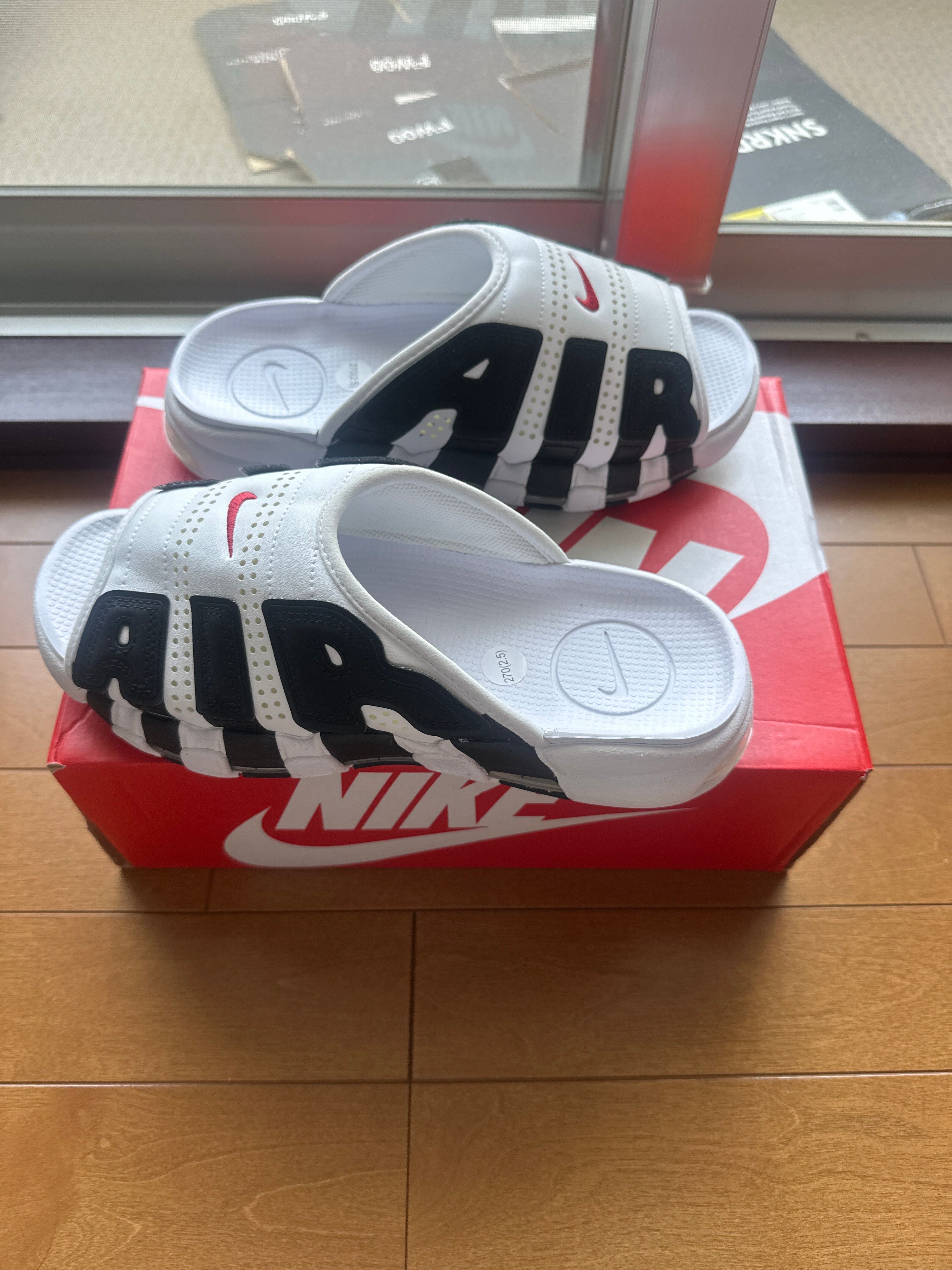 Nike Air More Uptempo Slide "White and Black"