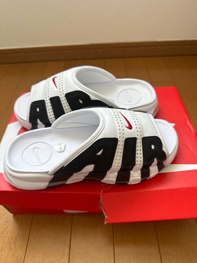 Nike Air More Uptempo Slide "White and Black"