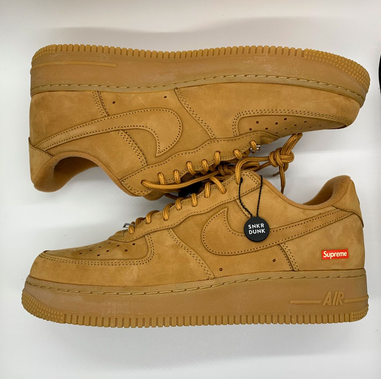 Supreme × Nike Air Force 1 Low "Flax/Wheat"