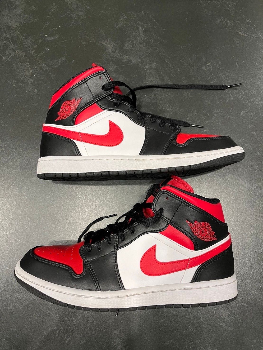 Nike Air Jordan 1 Mid "Black/Gym Red/White"