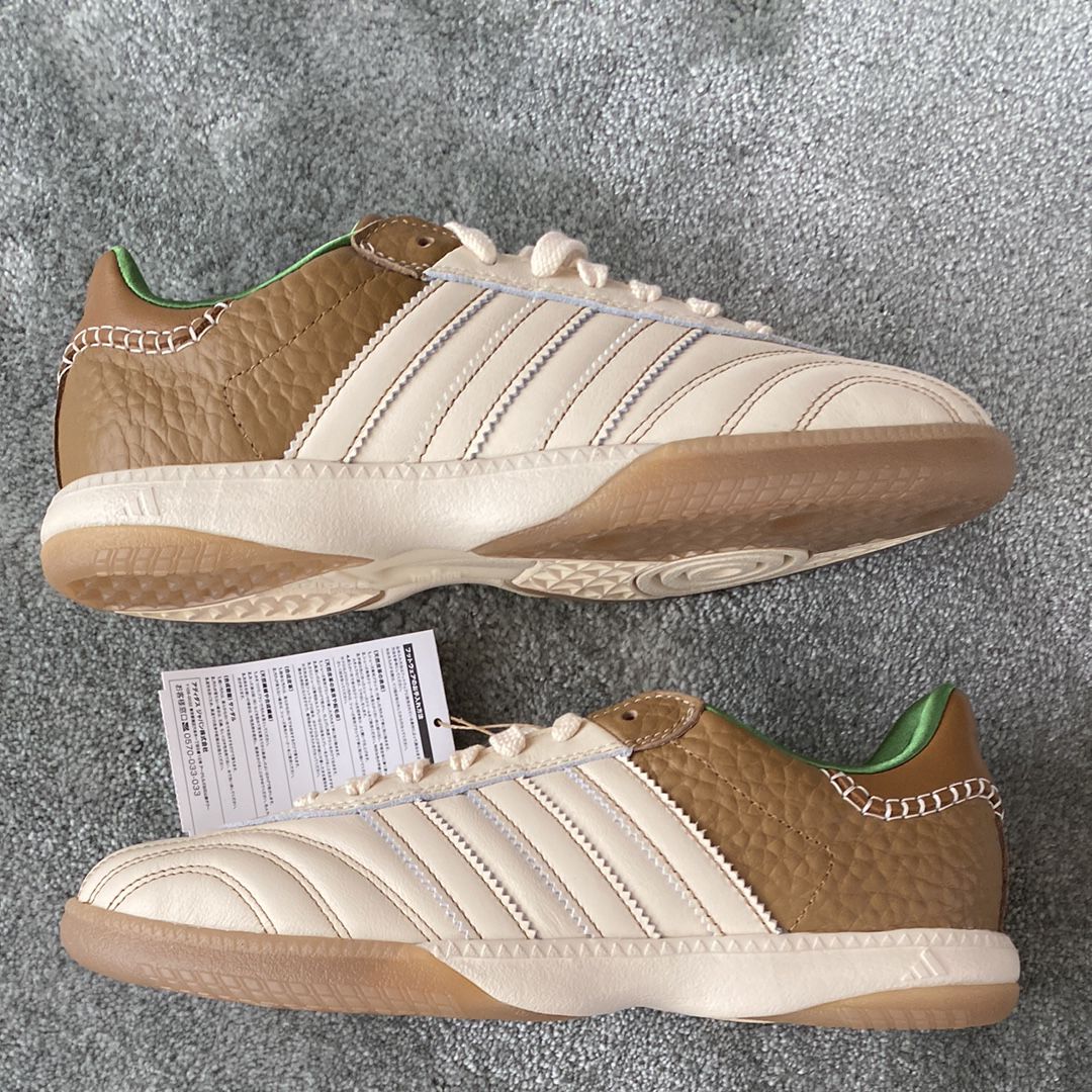 Wales Bonner × adidas Millennium Samba Elena Nappa "Wonder White/Brown"