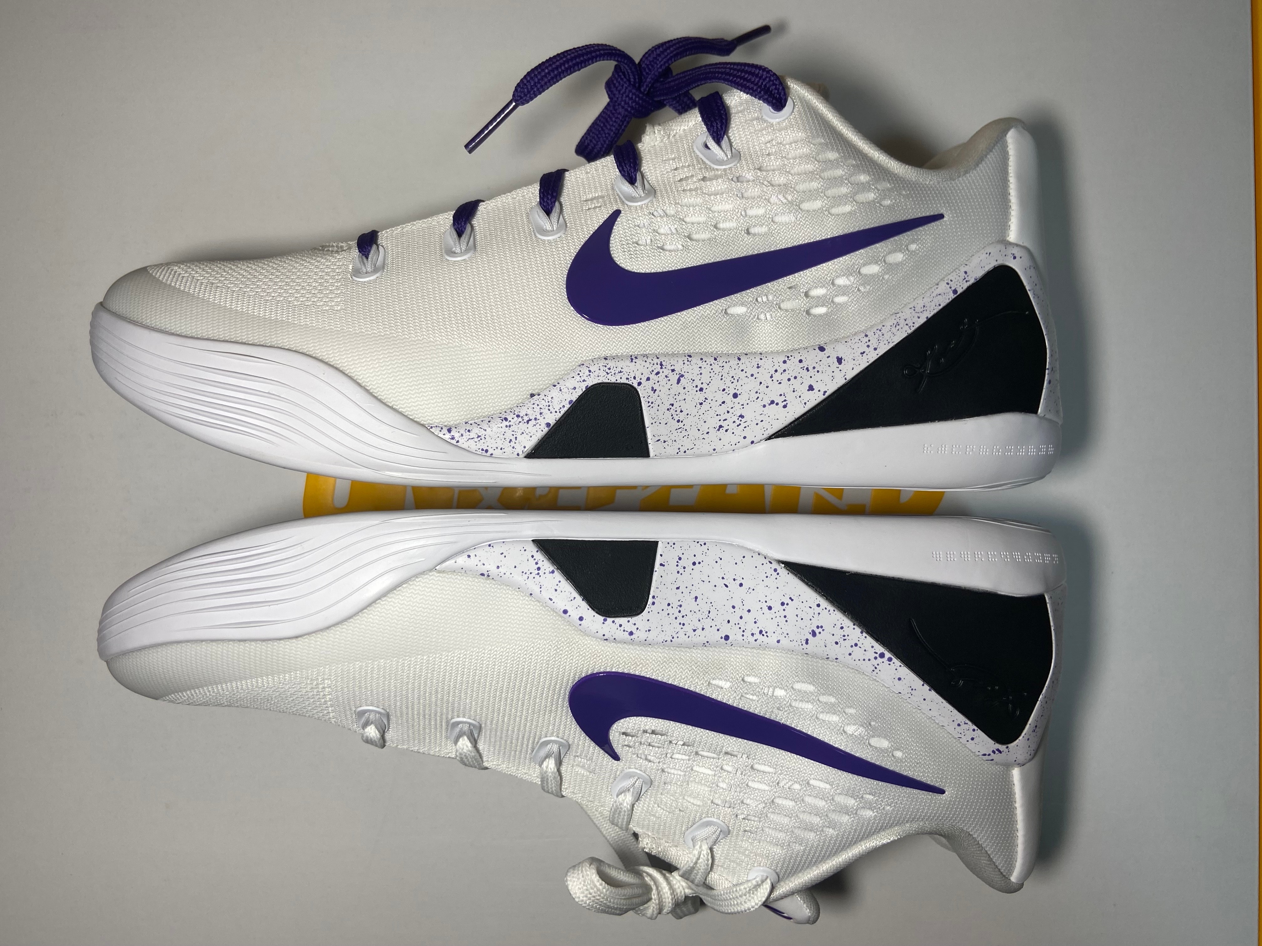 Nike Kobe 9 Elite Low EM Protro "White/White/Court Purple"